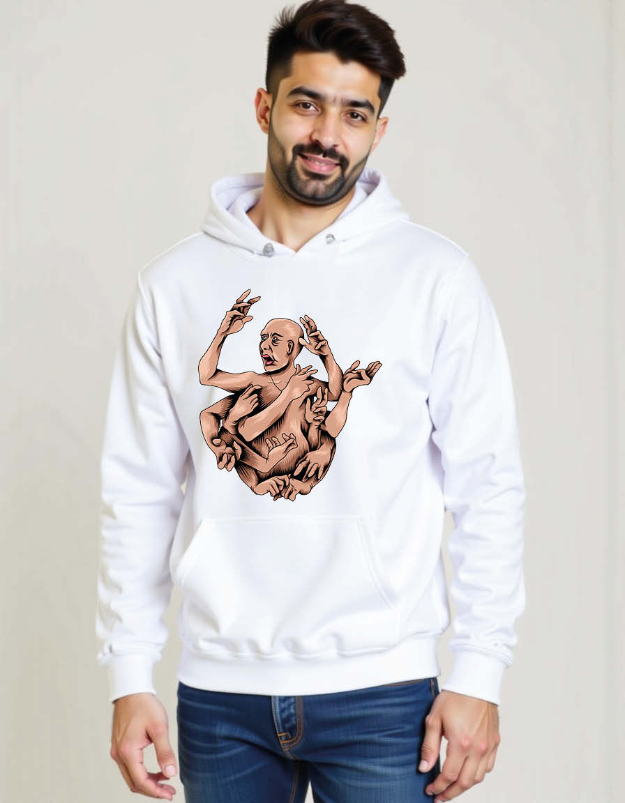 Thumbnail: Tangled Manifest Urban Unisex Printed Graphic Hoodies For Men & Women