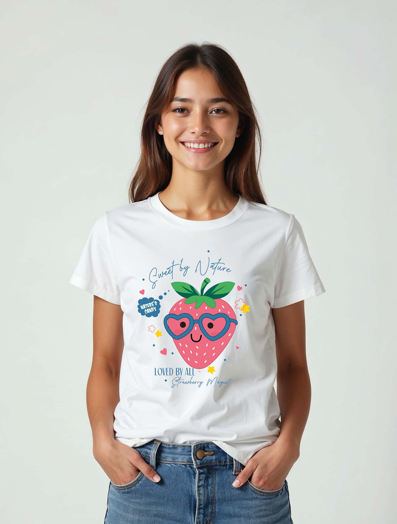 sweet by nature loved by all Stylish Women’s Streetwear T-Shirt