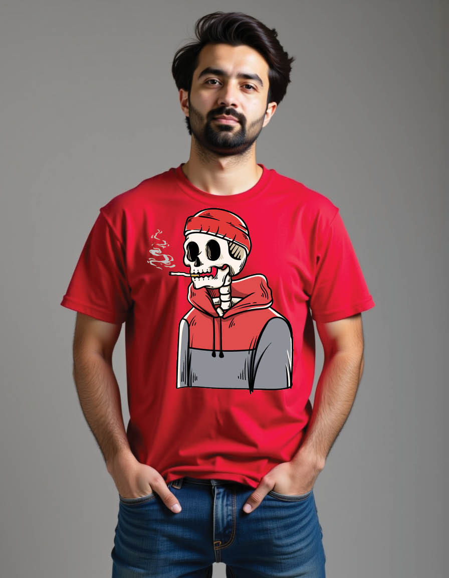 Thumbnail: vintage skull mens printed graphic t shirts