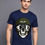 Thumbnail: skull with militar helmet mens printed graphic t shirt