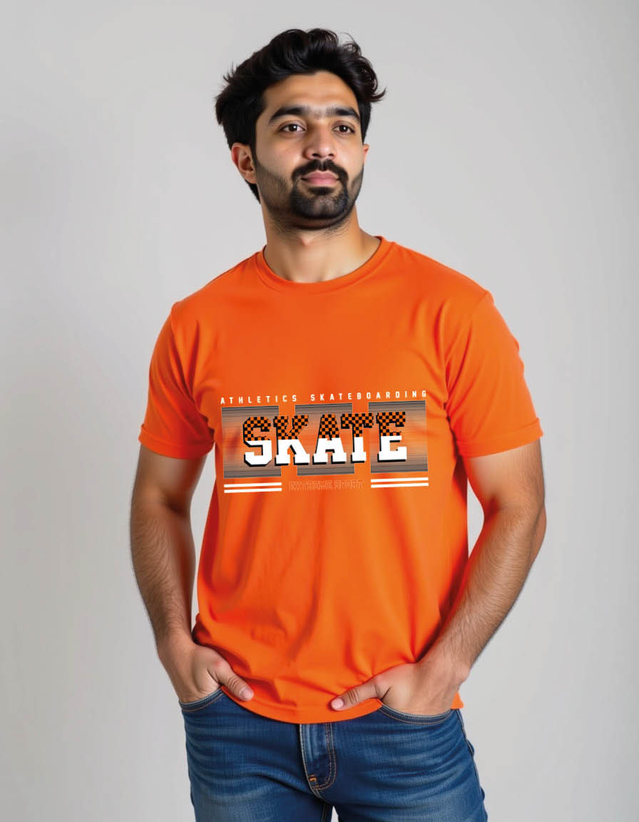 Thumbnail: athletic sakteboarding simple vintage fashion mens printed graphic t shirt