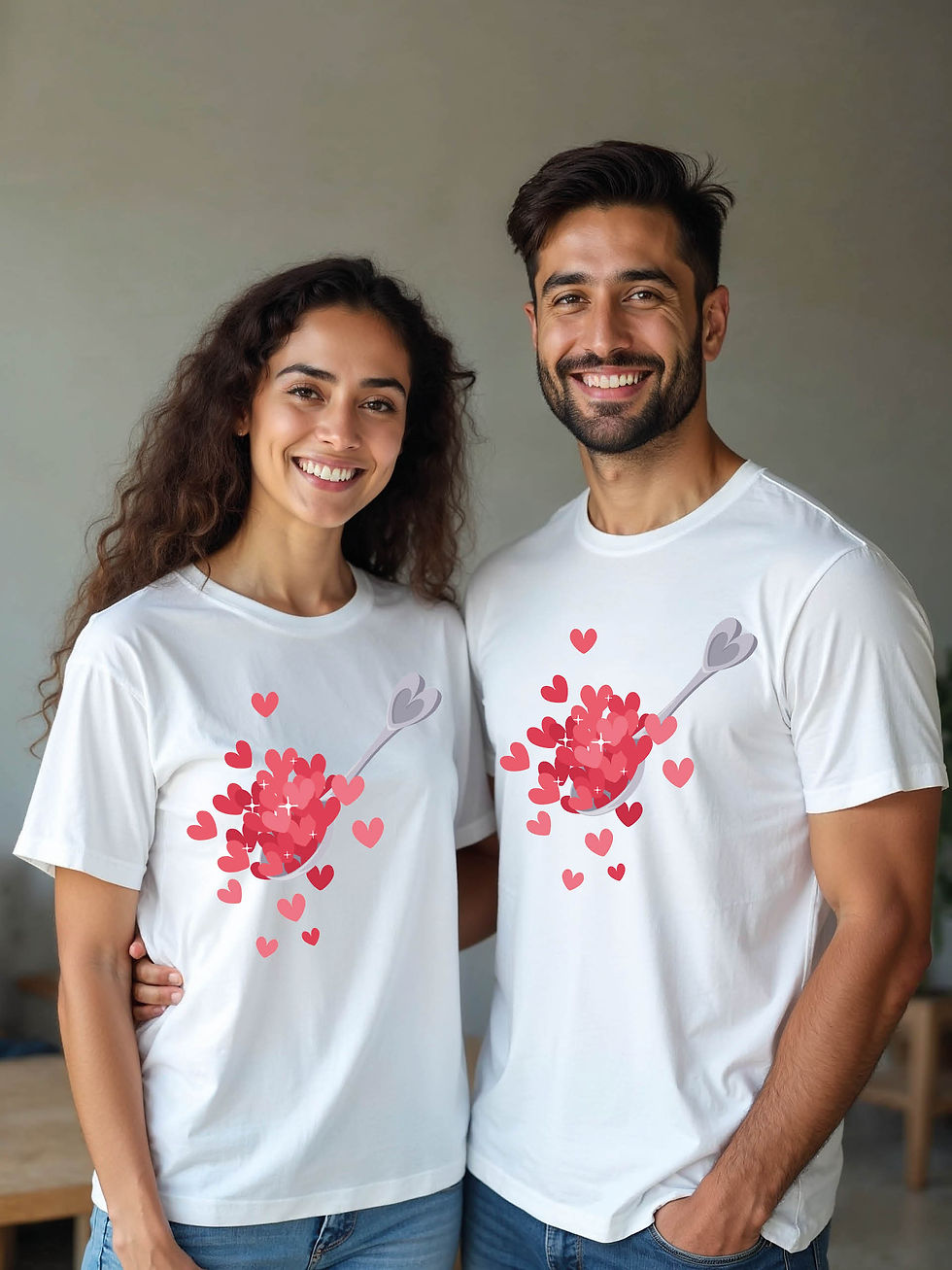 Thumbnail: Valentine’s Cartoon Couple T-Shirt Lovers Edition – Hot Deal