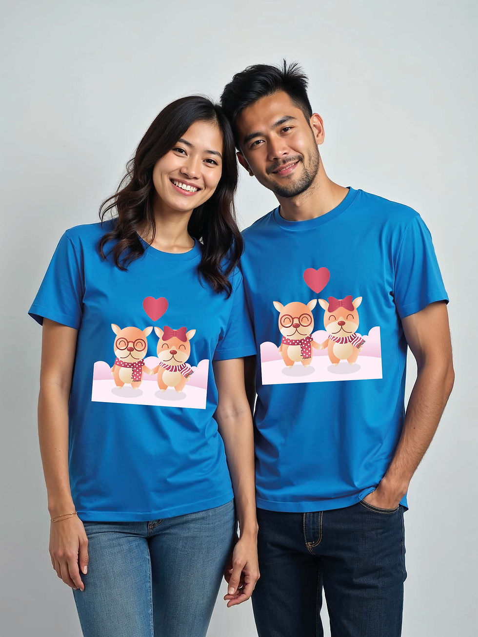 Anniversary Cartoon Couple Matching Tee Lovers Edition – Limited Stock