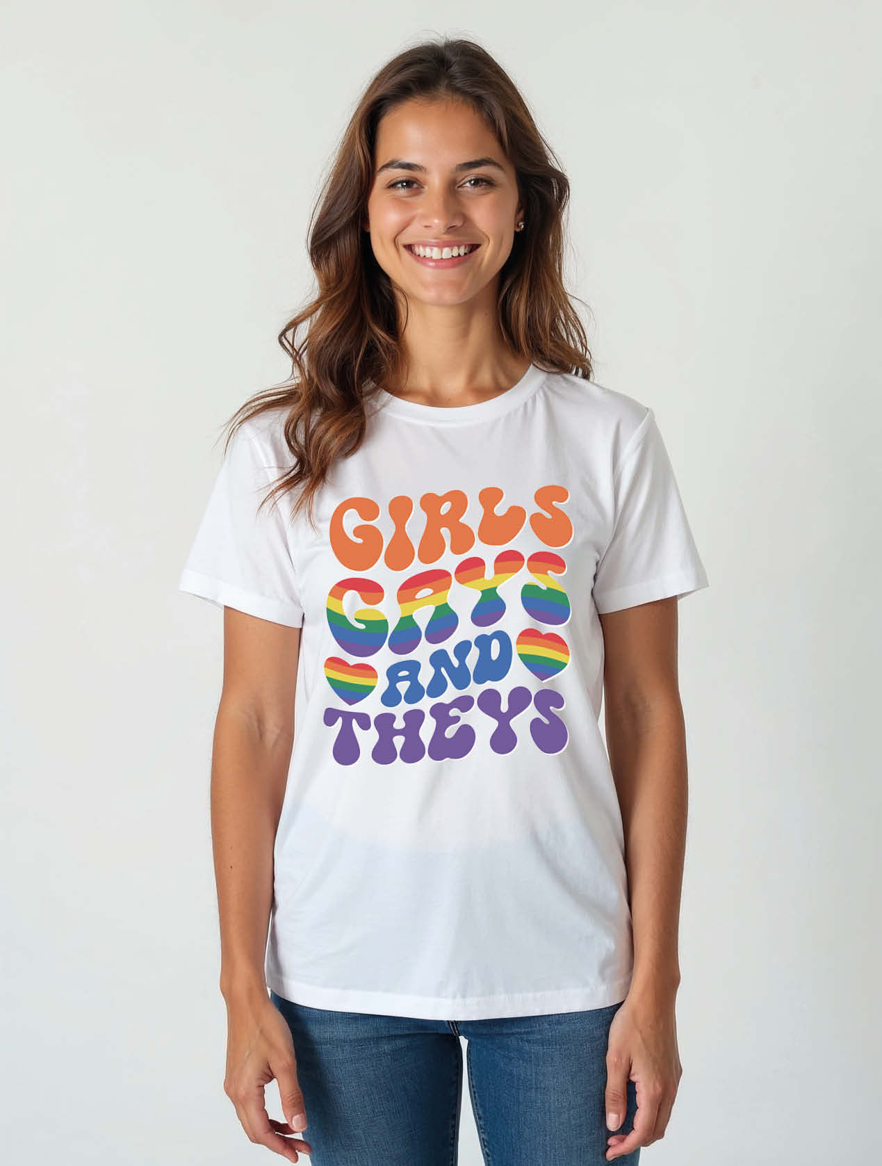 girls gays and theys Modern Women’s Printed Graphic Streetwear T-Shirt