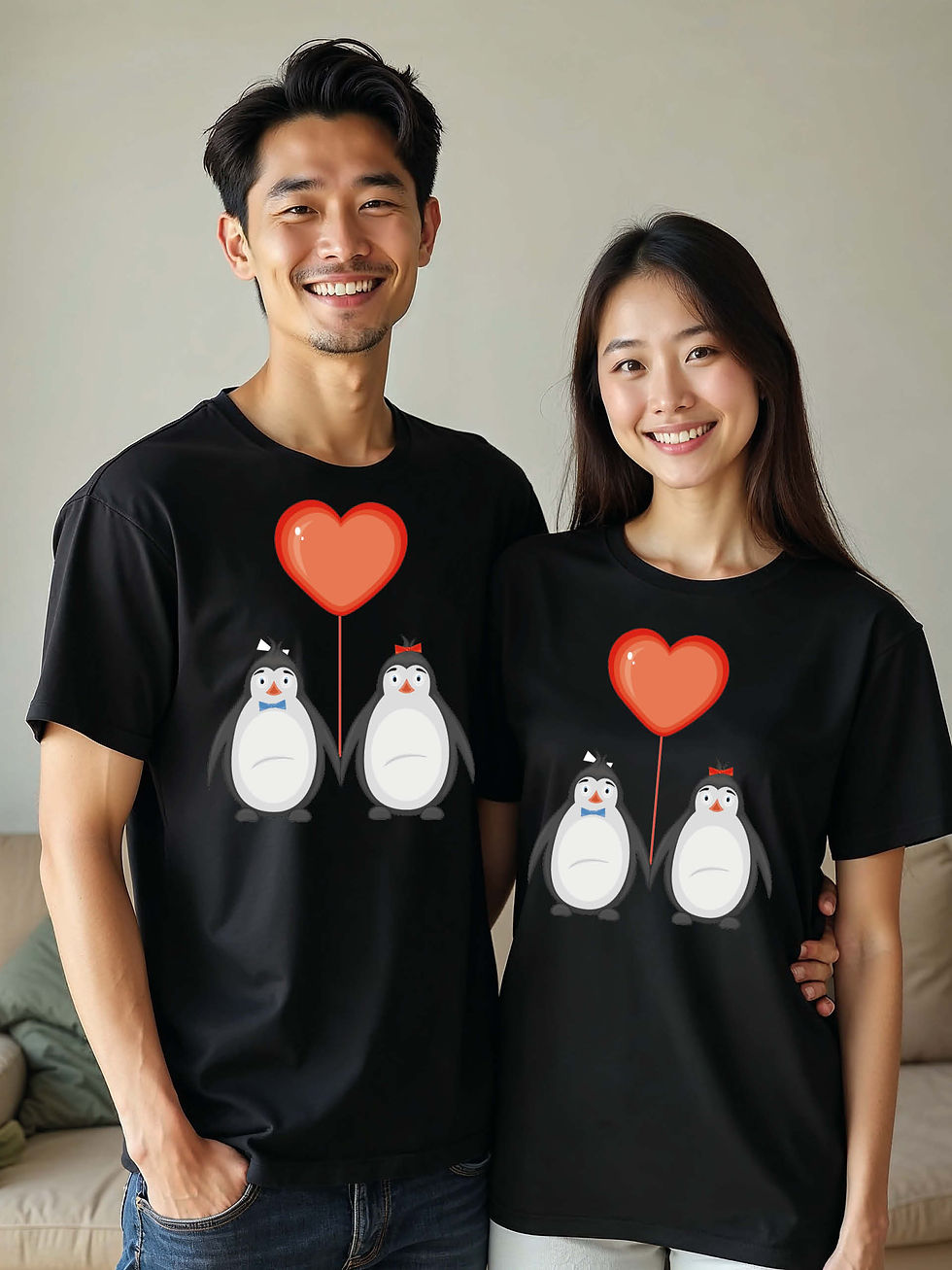 Thumbnail: Anniversary Animal Couple Matching Tee Lovers Edition – Best