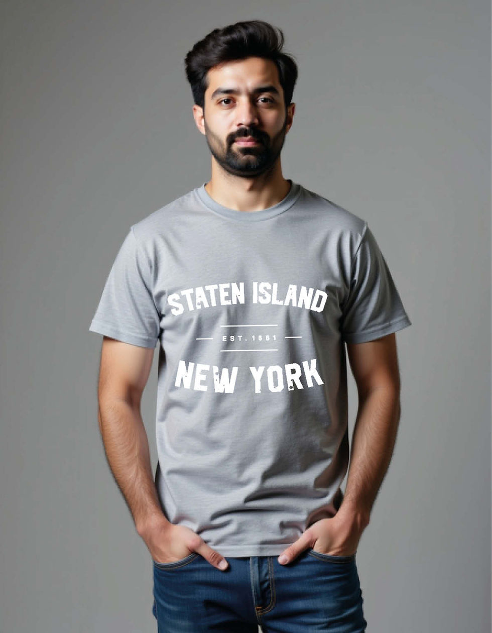 Thumbnail: staten island new york printed T-Shirt for All ages