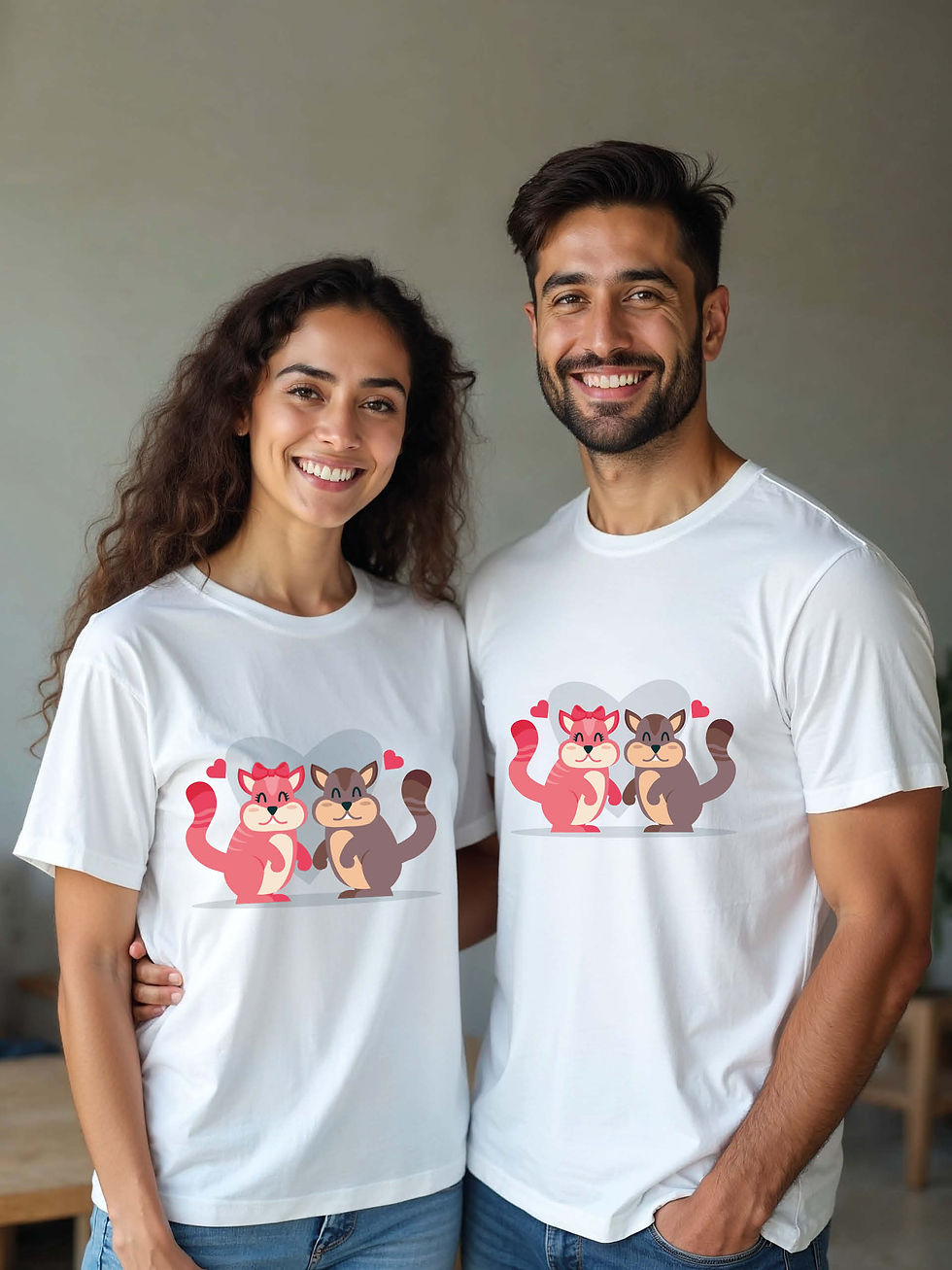 Thumbnail: Soulmates Animal Couple T-Shirt Lovers Edition – Premium