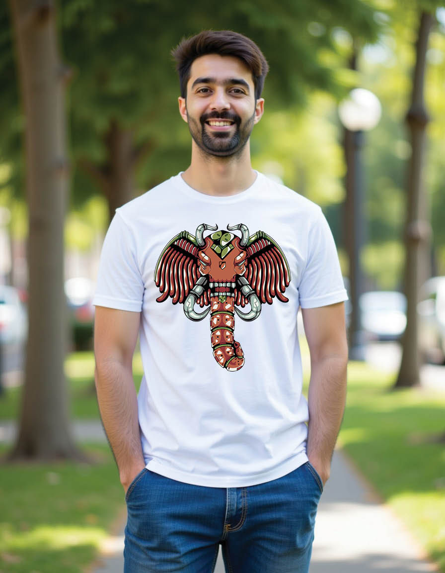 elephant bone mens printed graphic t shirts