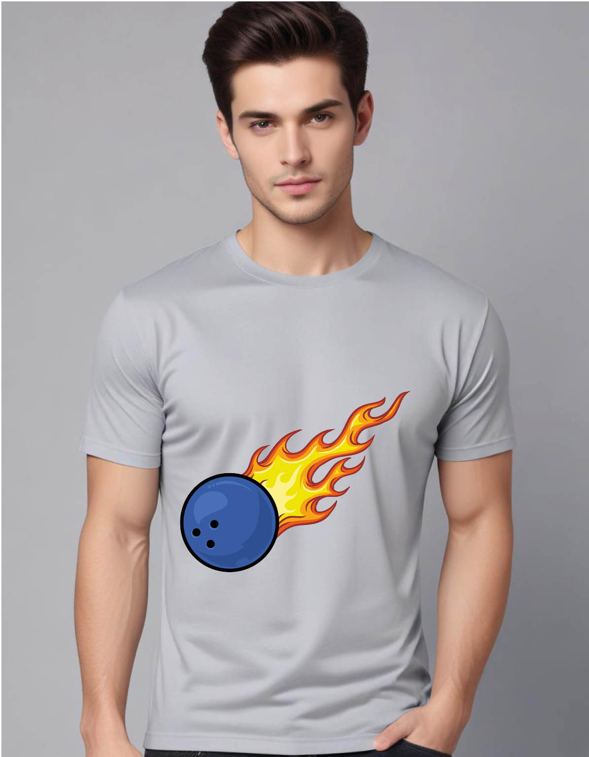 bowling ball mens printed graphic t shirt
