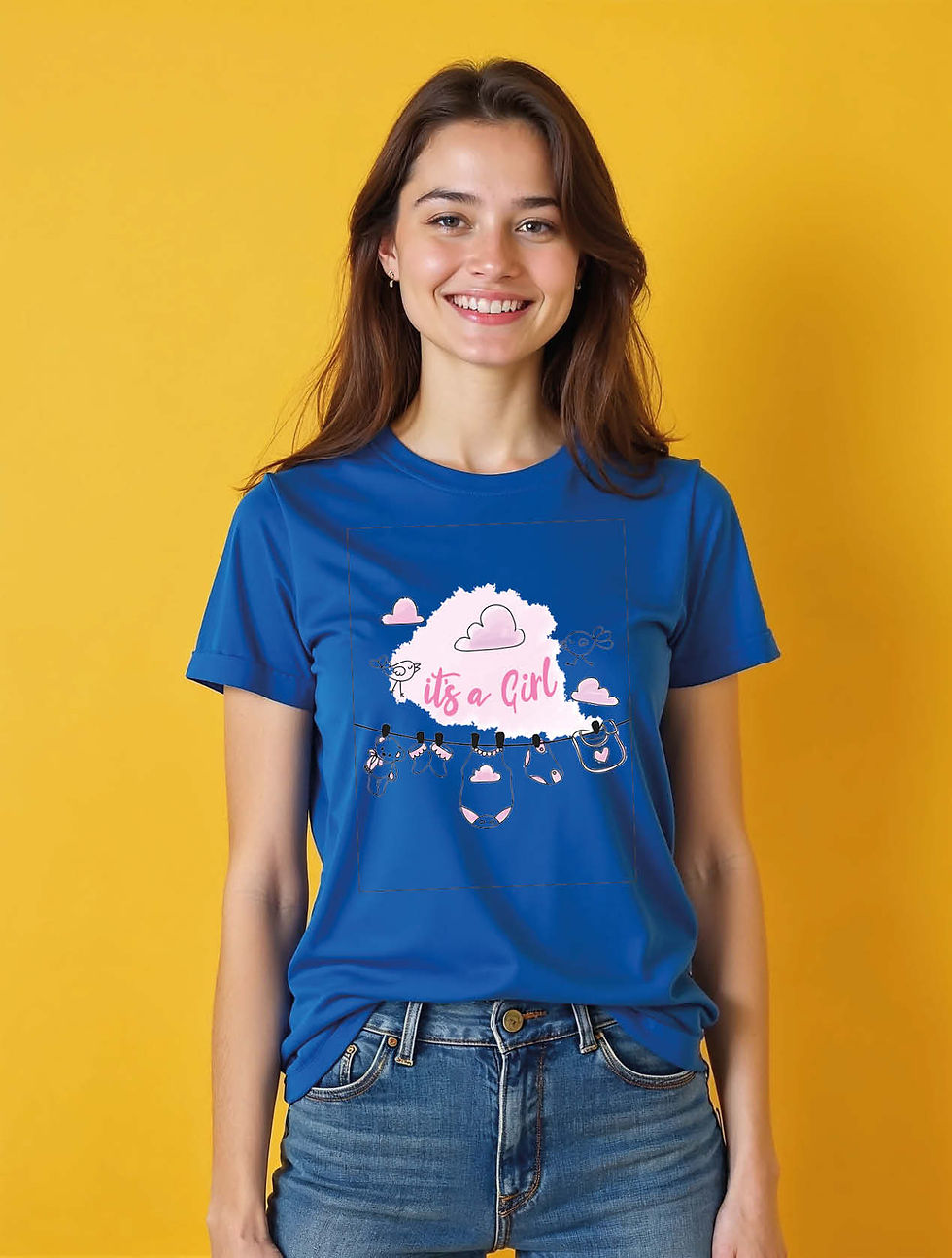 its a girl  Modern Women’s Printed Graphic T-Shirt – Premium Quality