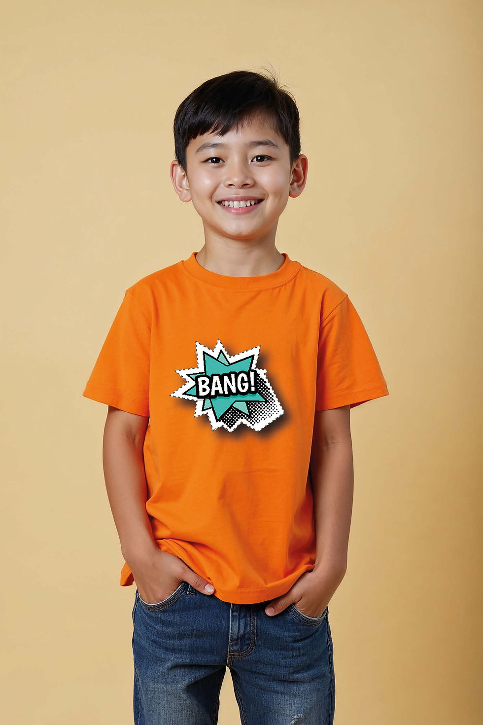 bang! Cute Cool Kids T-Shirt – Quote Print Design for Boys & Girls