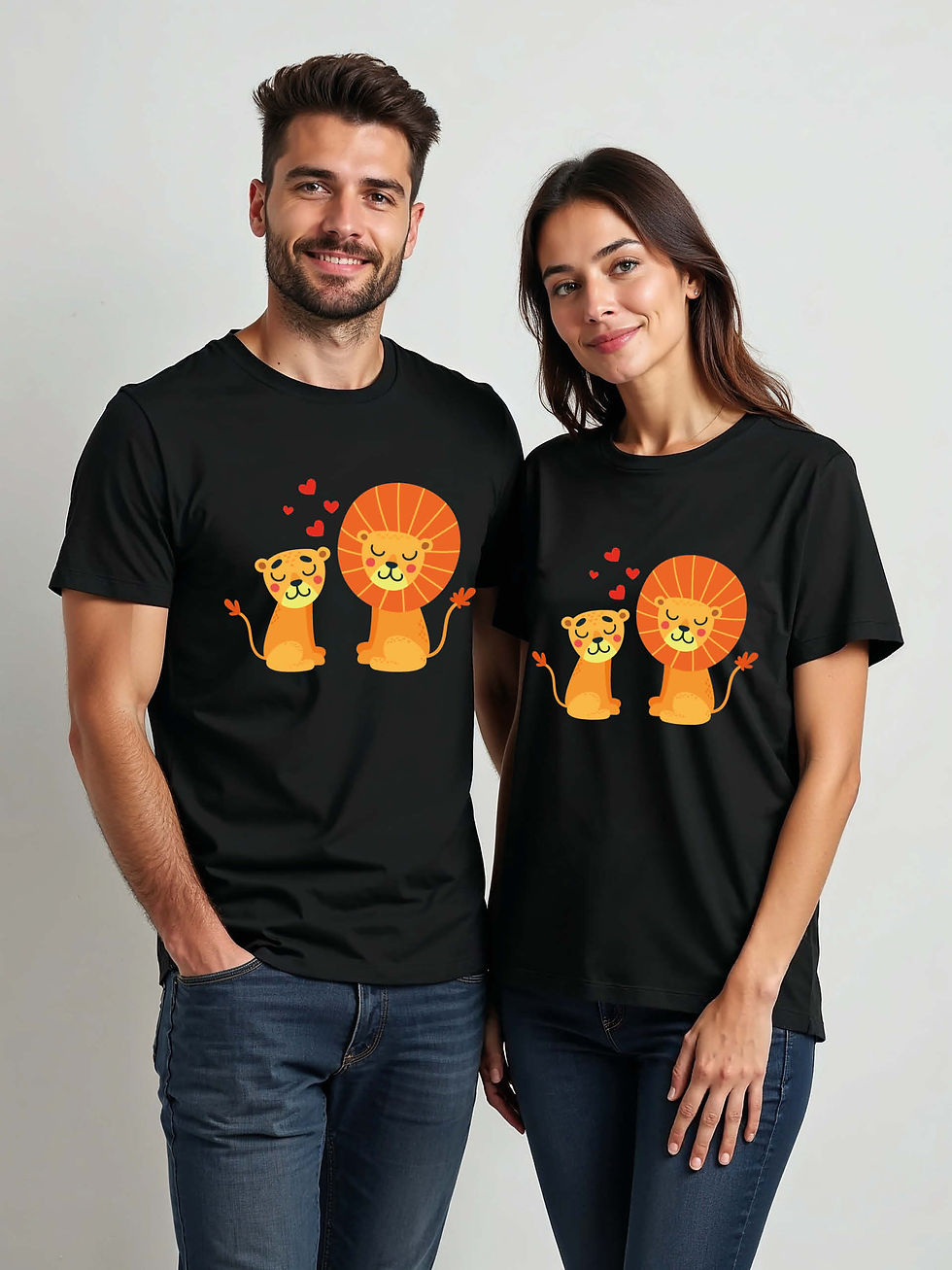 Thumbnail: Trendy Cartoon Couple T-Shirt Lovers Edition – Premium Quality