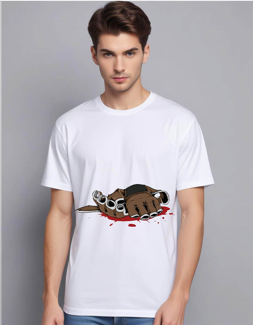 Thumbnail: fight gear mens printed graphic t shirt