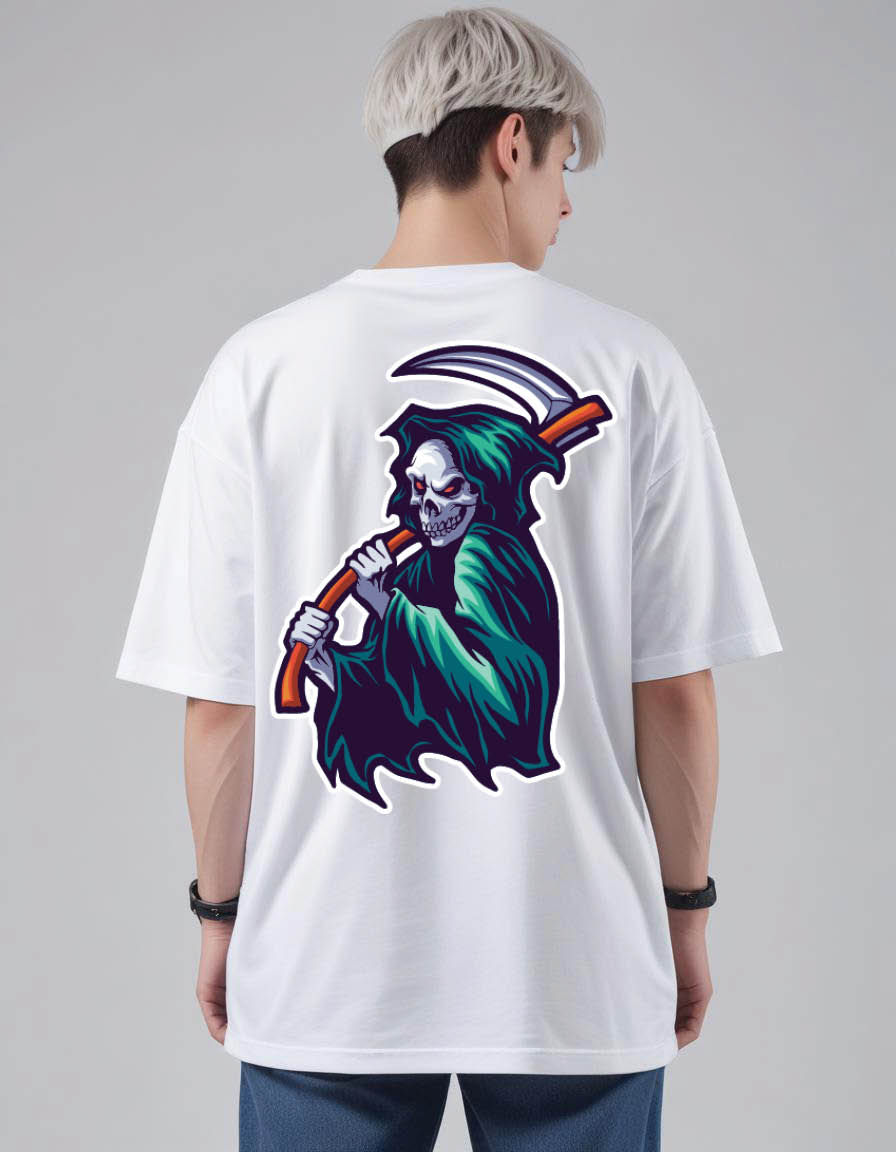 Thumbnail: grim reaper set mens Oversized Printed T shirt