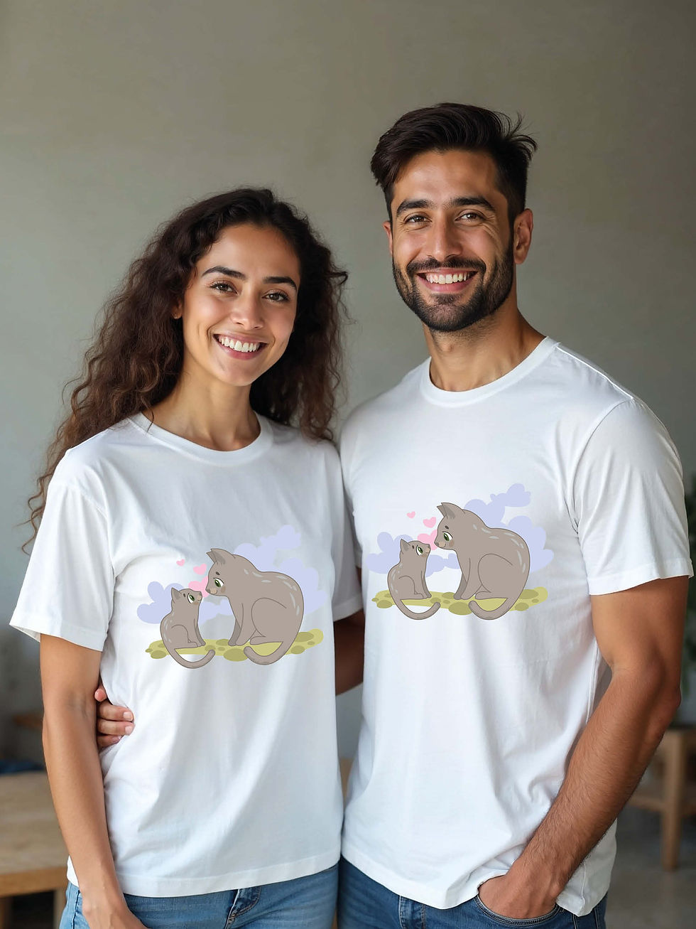 Thumbnail: Romantic Cartoon Couple T-Shirt Lovers Edition – Low Price Offer