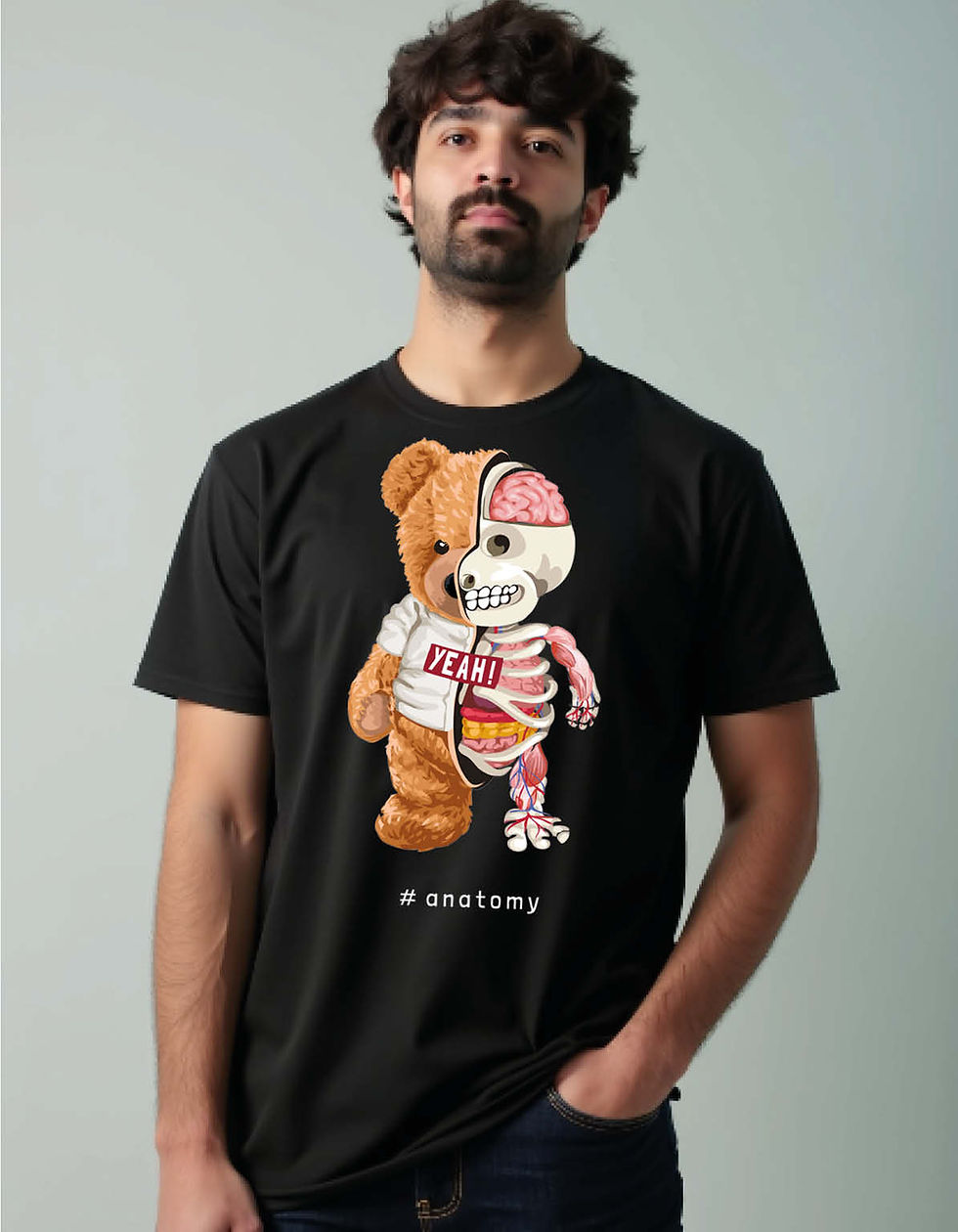 Angery Teddy T-Shirt for Men, Women & Children