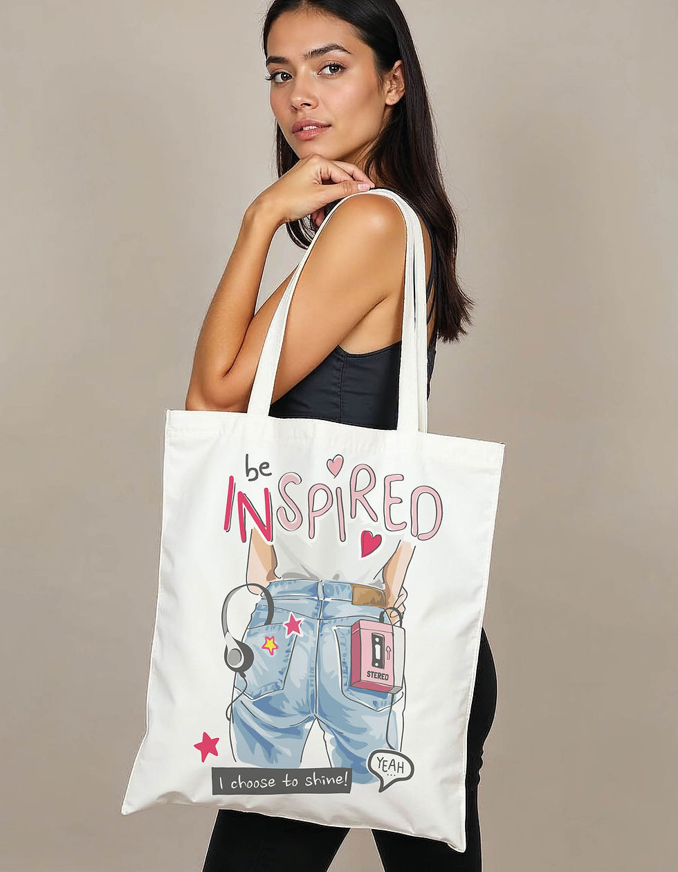 Trendy Everyday Tote Printed Bag – Stylish Grocery & Shopping Bag Low Price Off