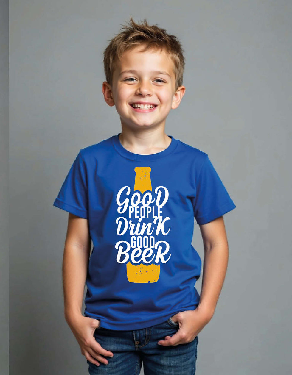 Good Peoples DrinkGood Beer Printed T-Shirt for All Age