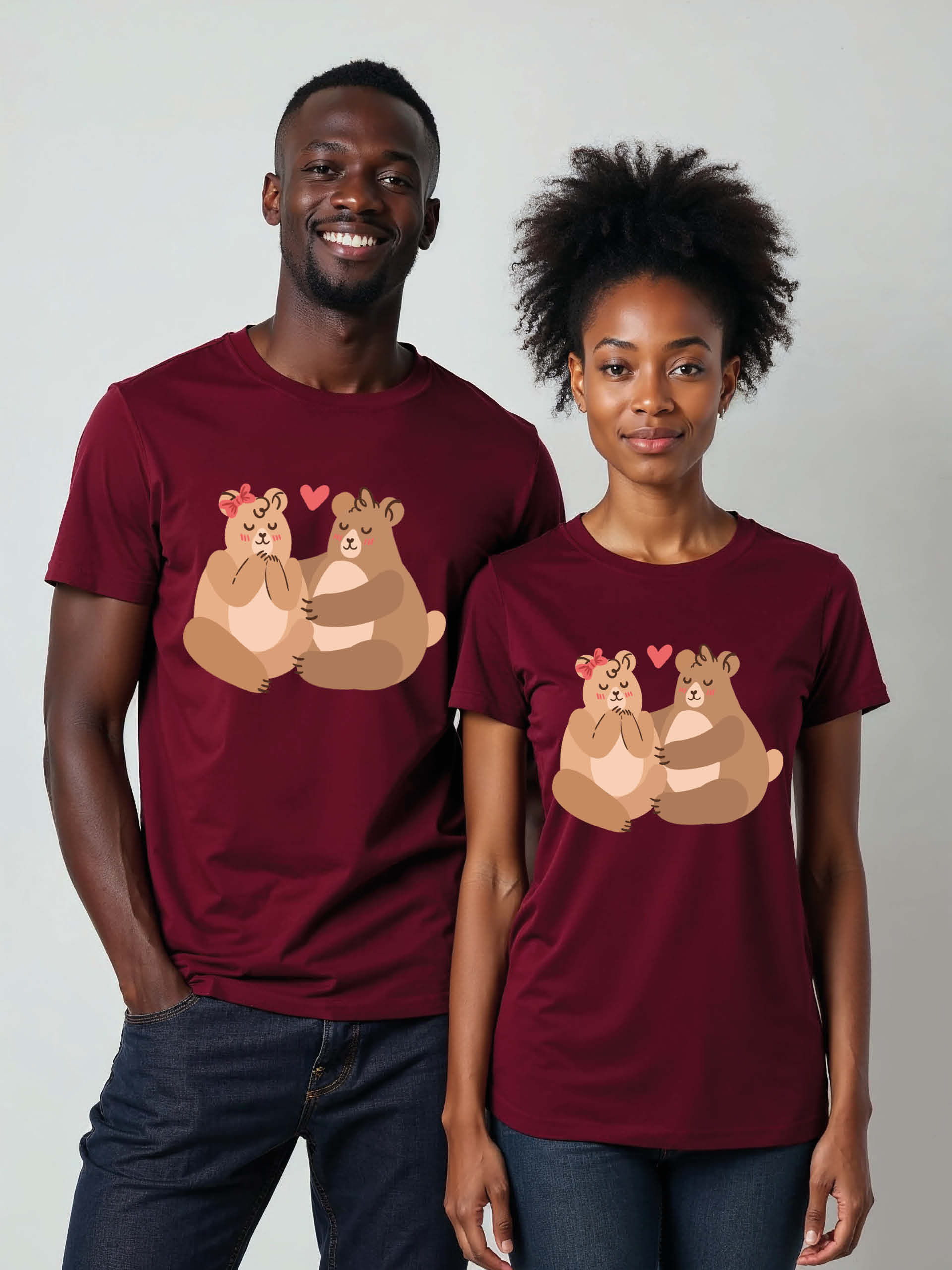 Soulmates Cartoon Couple Matching Tee Lovers Edition – Fast Delivery
