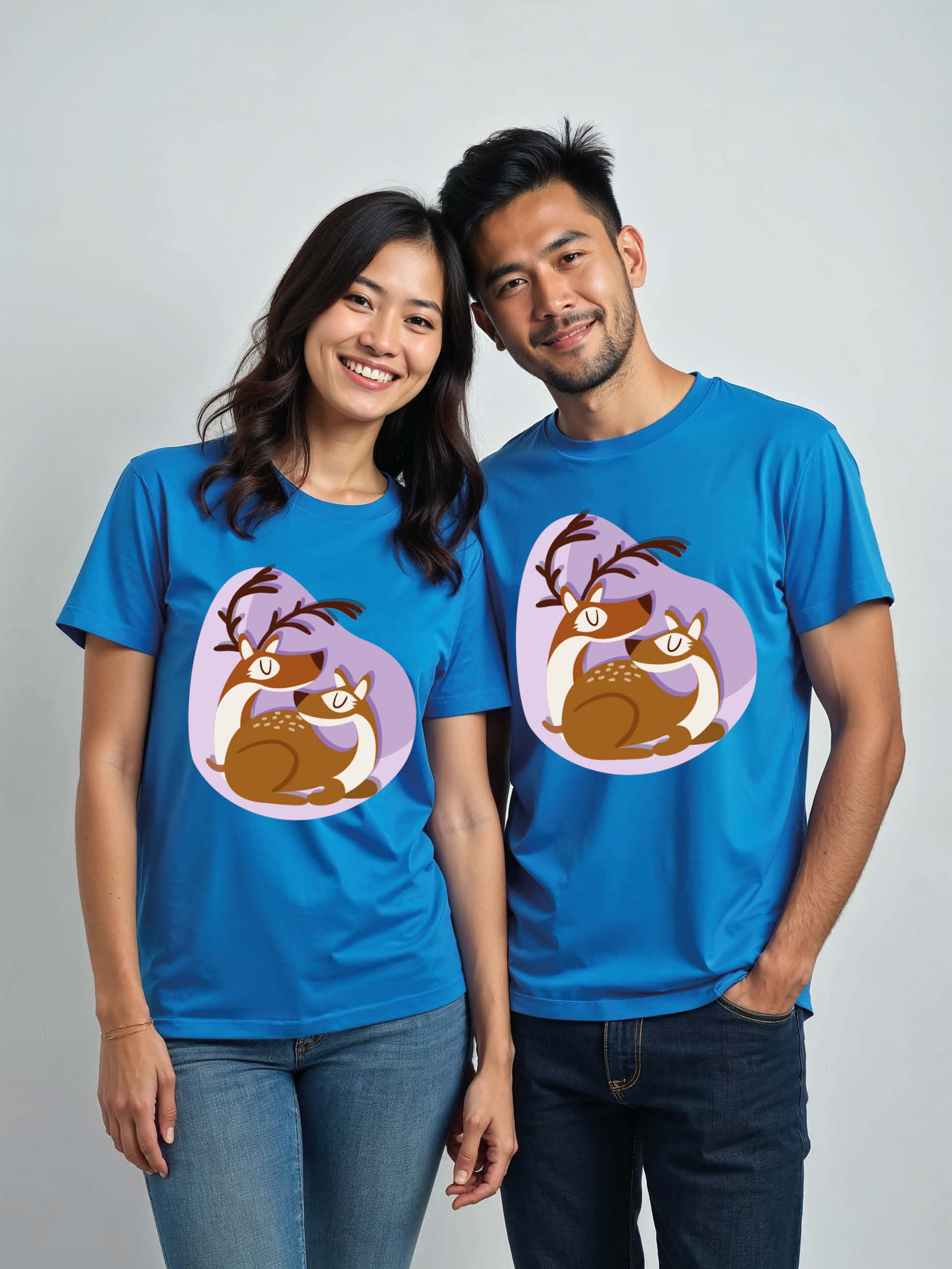Trendy Cartoon Couple T-Shirt Lovers Edition – Discount Offer