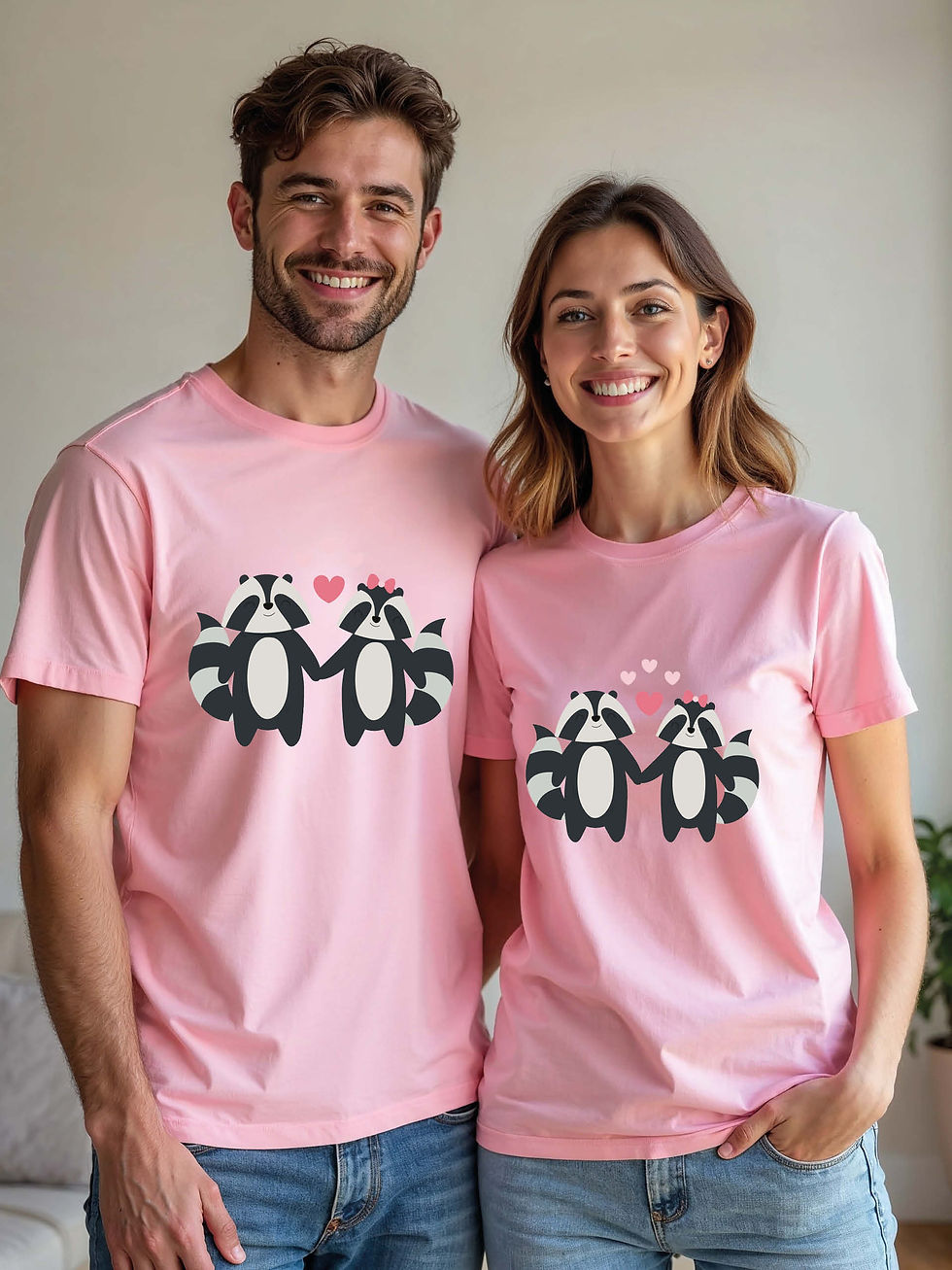 Thumbnail: Trendy Animal Couple T-Shirt Lovers Edition – Hot Deal