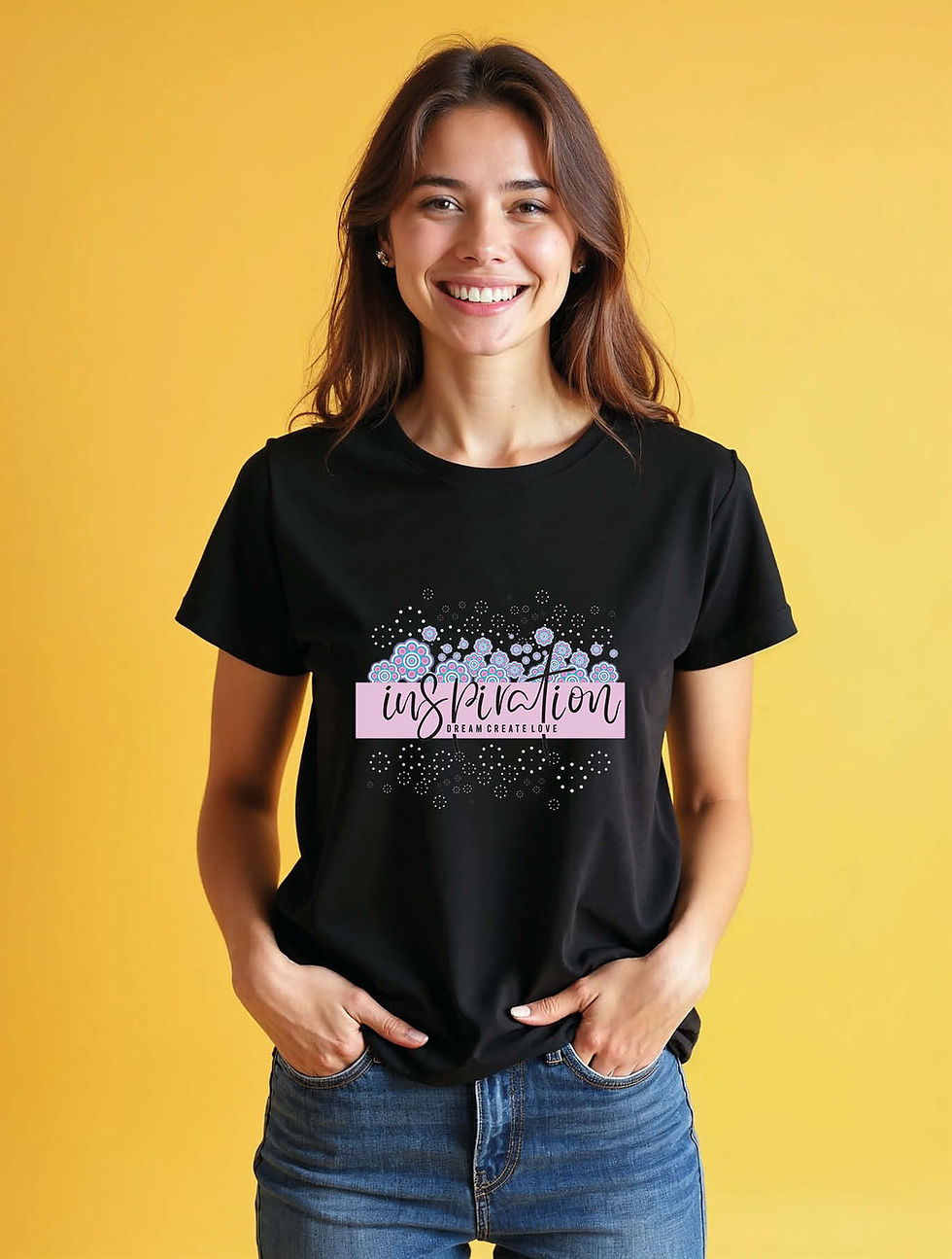 Thumbnail: Insperation dream creator Modern Women’s Printed T-Shirt – Premium Quality