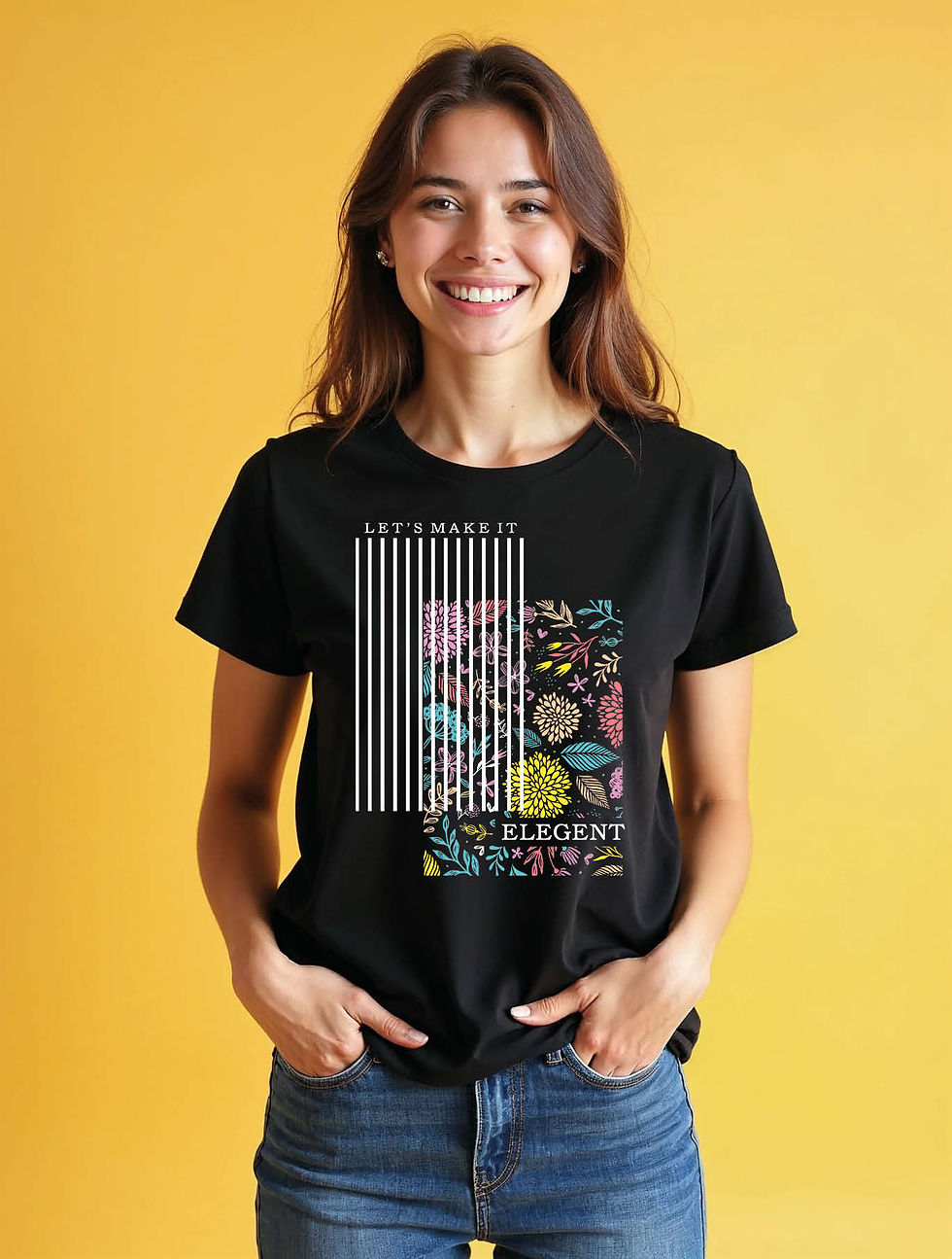 Thumbnail: let's make it elegent Urban Women’s Printed T-Shirt – Premium Quality