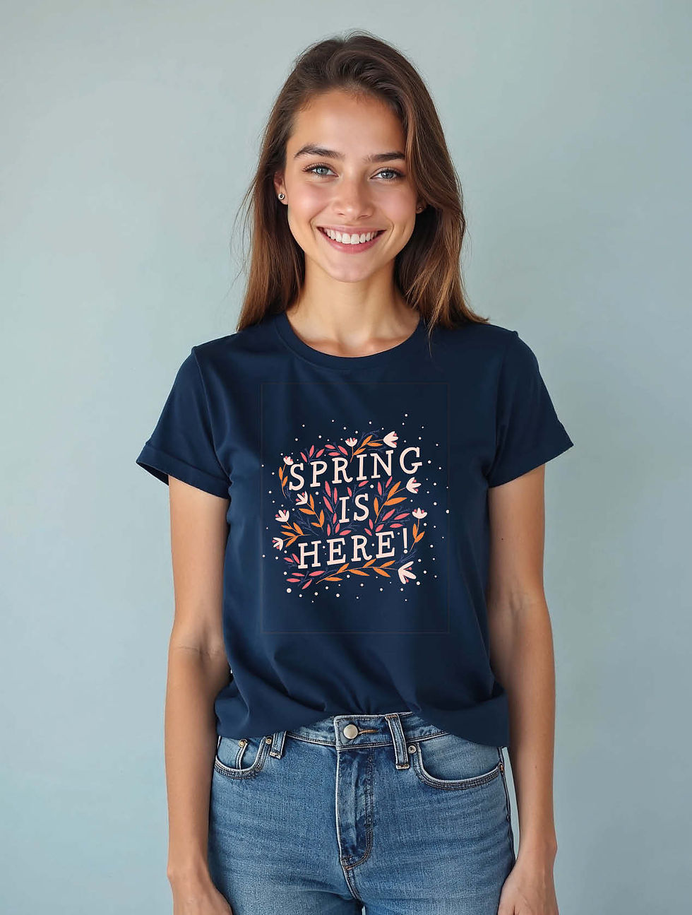 Thumbnail: spring is here Casual Women’s Printed Graphic Streetwear T-Shirt – Shop Now