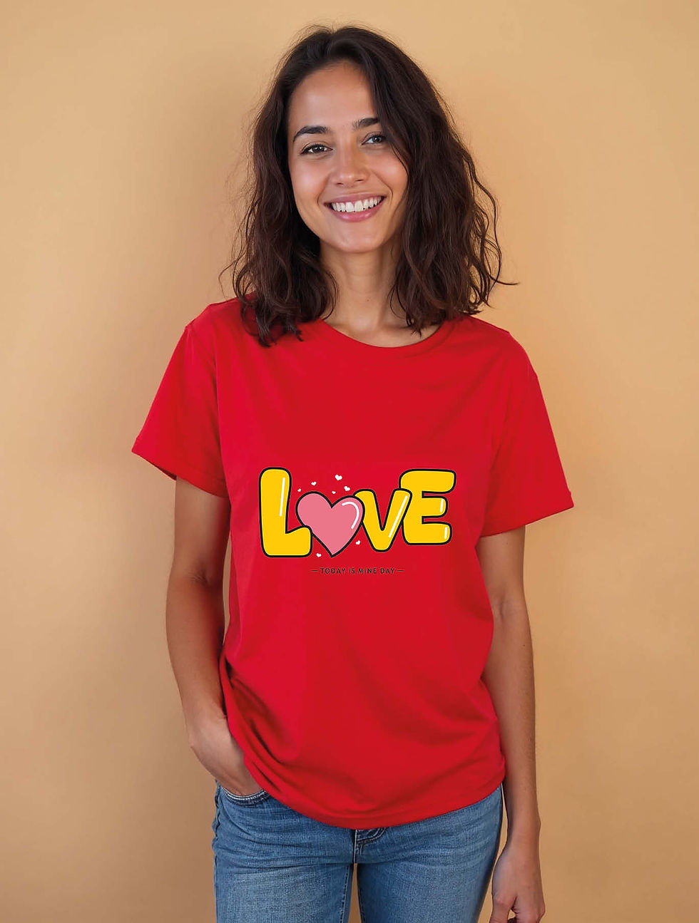 Thumbnail: love today is mine day Cool Women’s printed graphic T-Shirt – Best Price