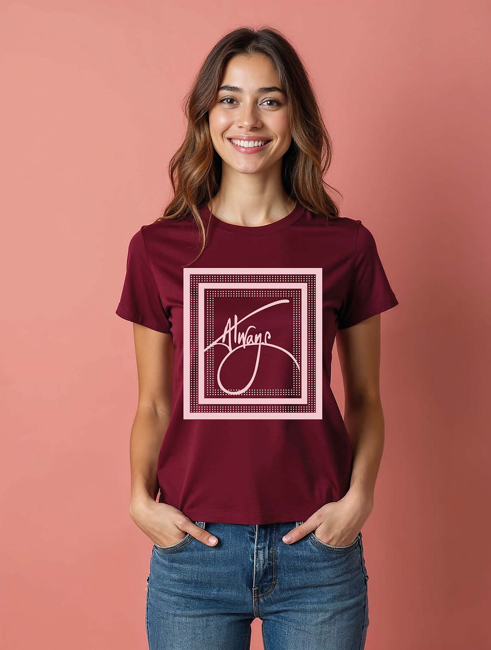 Thumbnail: always Trendy Women’s Printed Graphic Typography T-Shirt – Fast Delivery