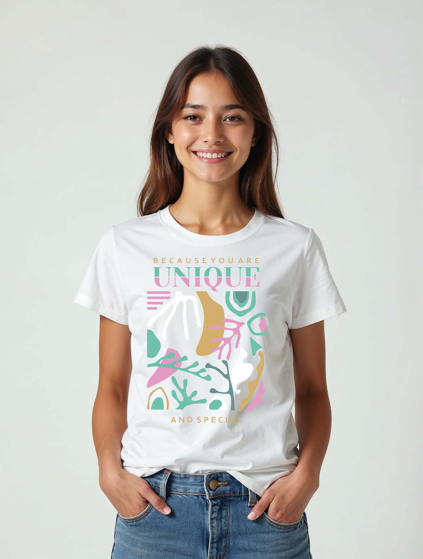 because you are unique and special Casual Women’s graphic T-Shirt buy now