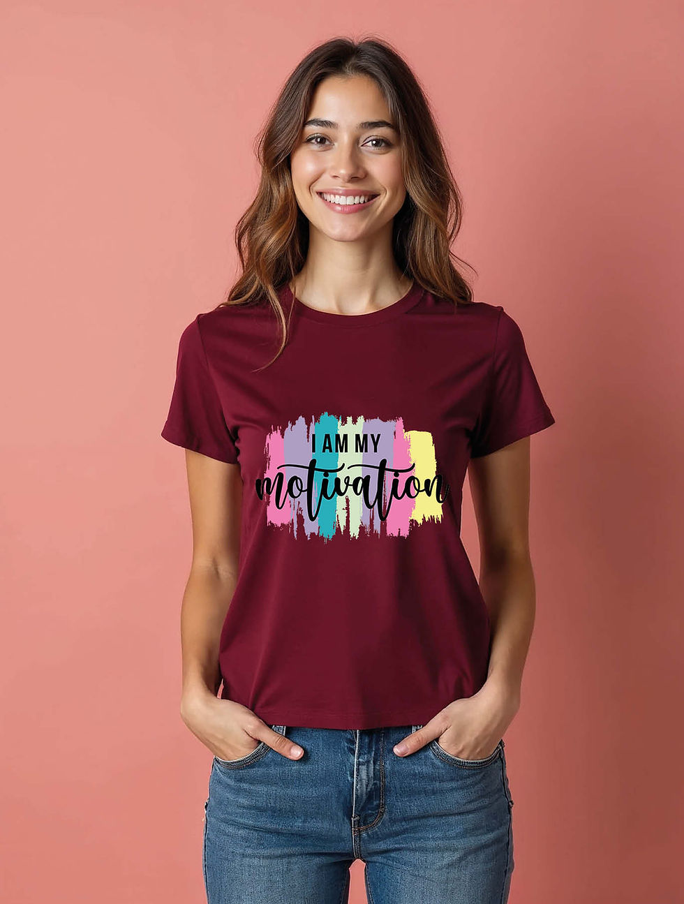 Thumbnail: i am my motivation Cool Women’s Printed T-Shirt best price
