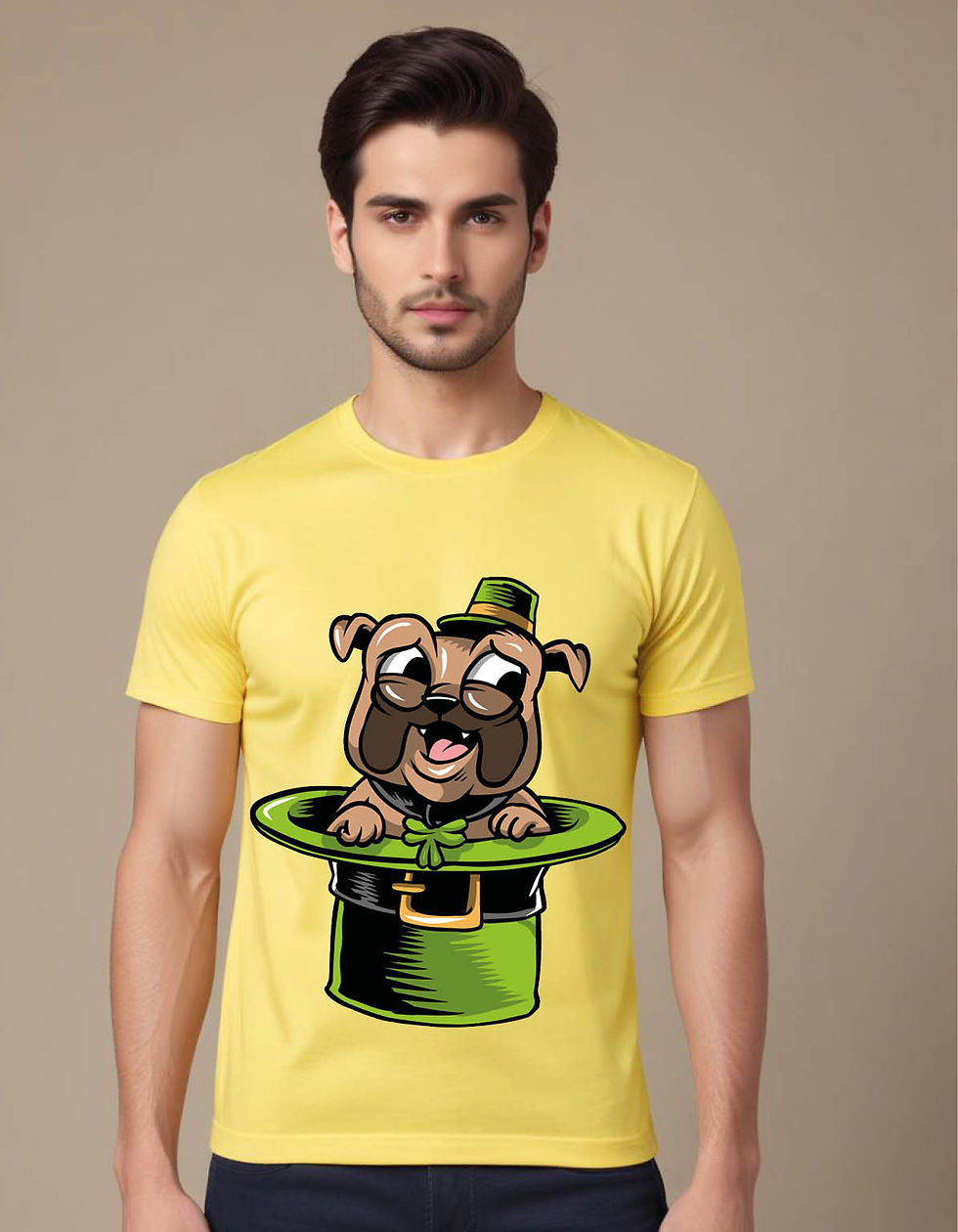 Thumbnail: irish pug 01 mens printed graphic t shirt