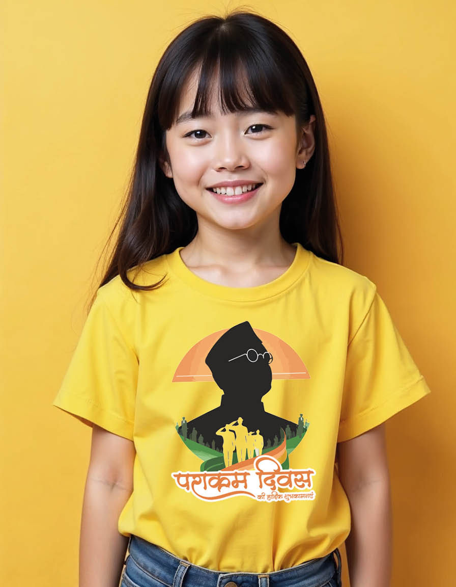 Subhas Chandra Bose Unisex printed graphic t shirt