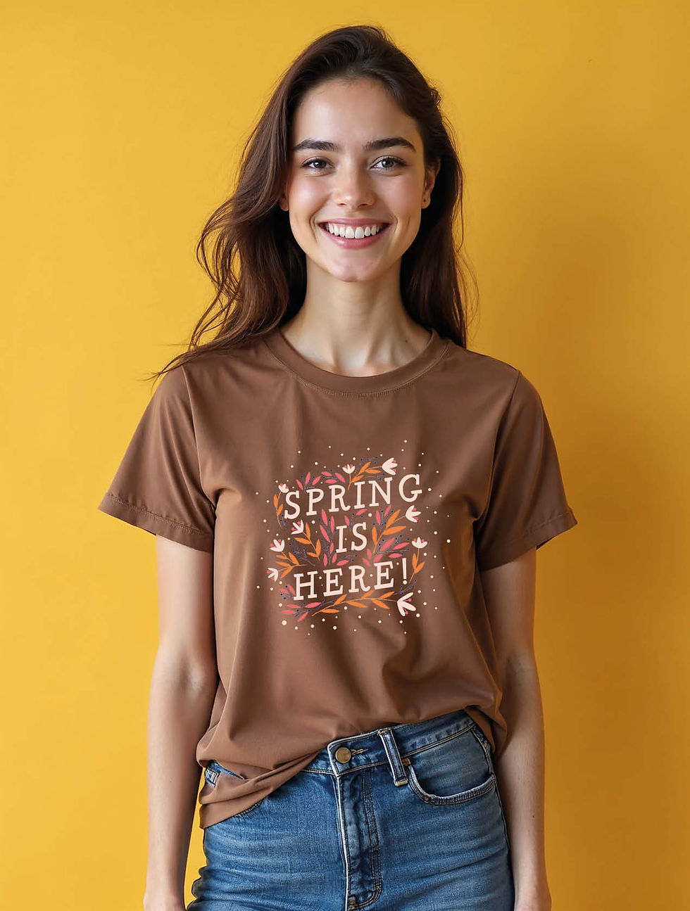Thumbnail: spring is here Casual Women’s Printed Graphic Streetwear T-Shirt – Shop Now