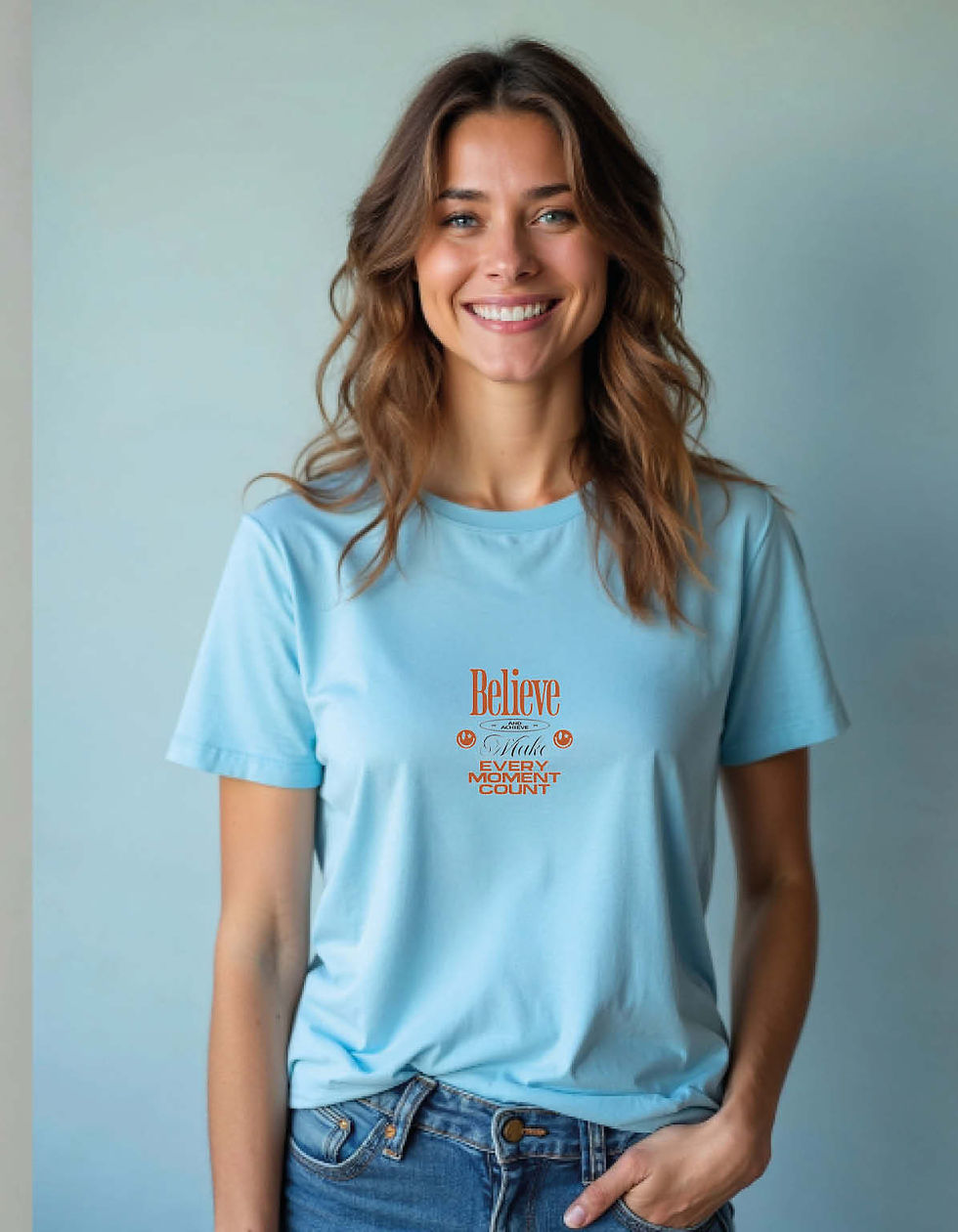 Thumbnail: Believe your self Unisex Printed T-Shirt for All Age