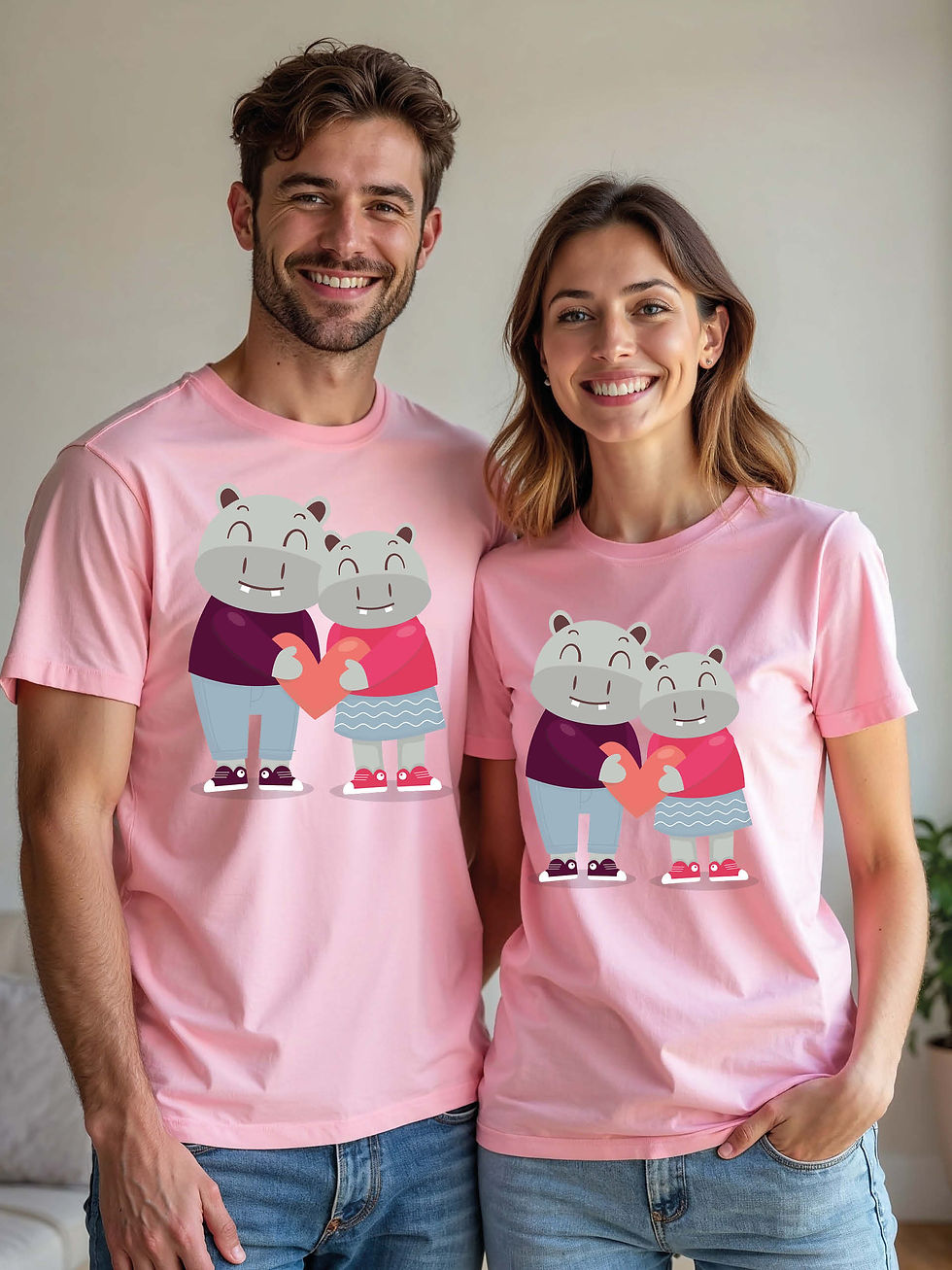 Thumbnail: Forever Love Animal Couple Matching Tee Lovers Edition – Shop Now