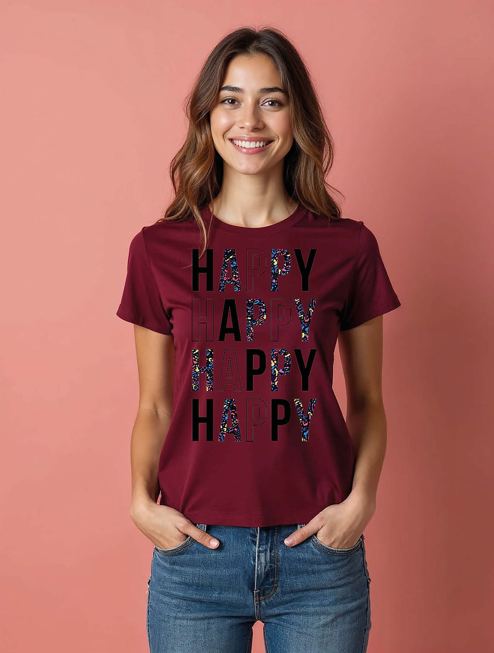 Thumbnail: happy Cool Women’s stylish printed graphic T-Shirt – Shop Now
