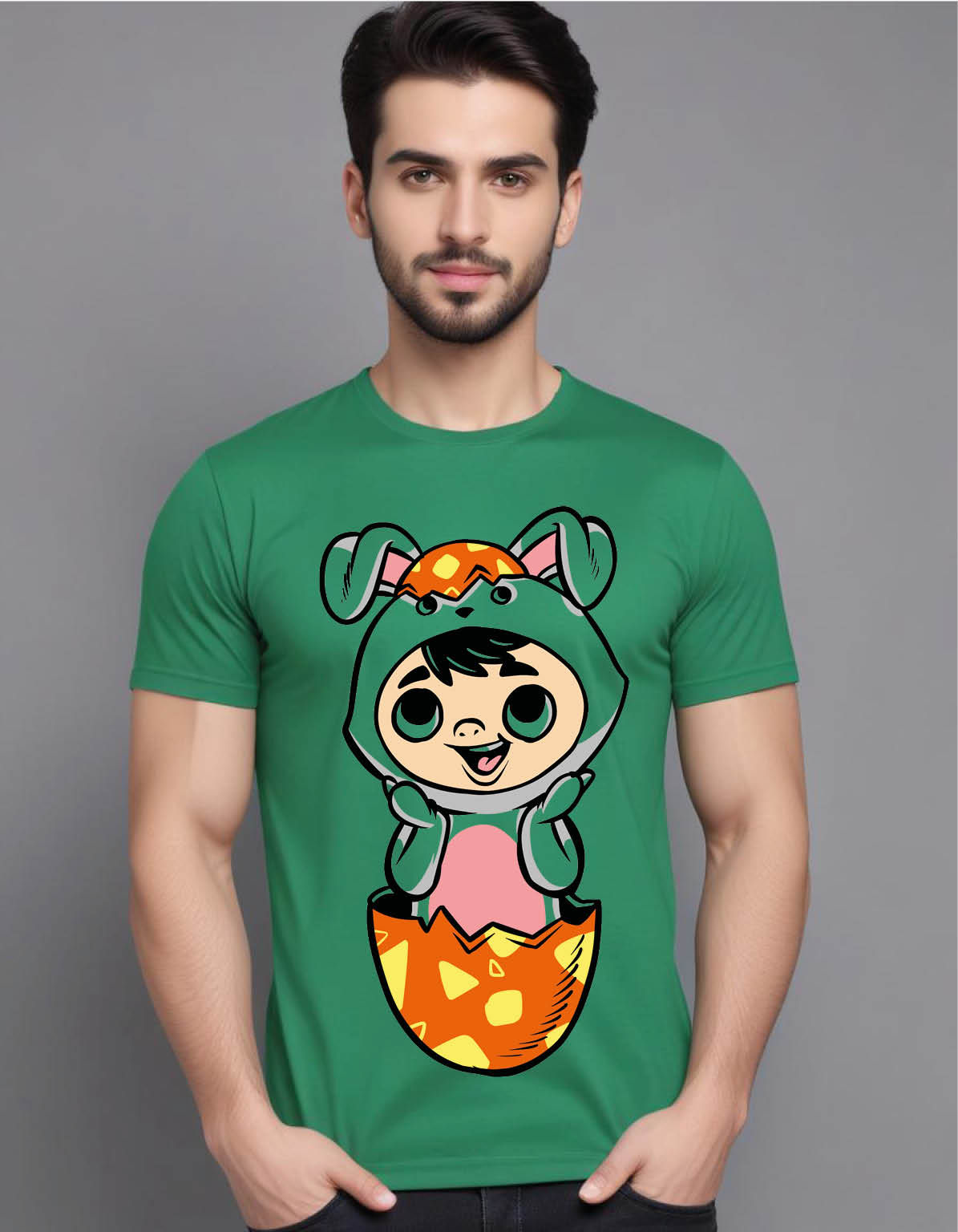bunny kid mens printed graphic t shirt