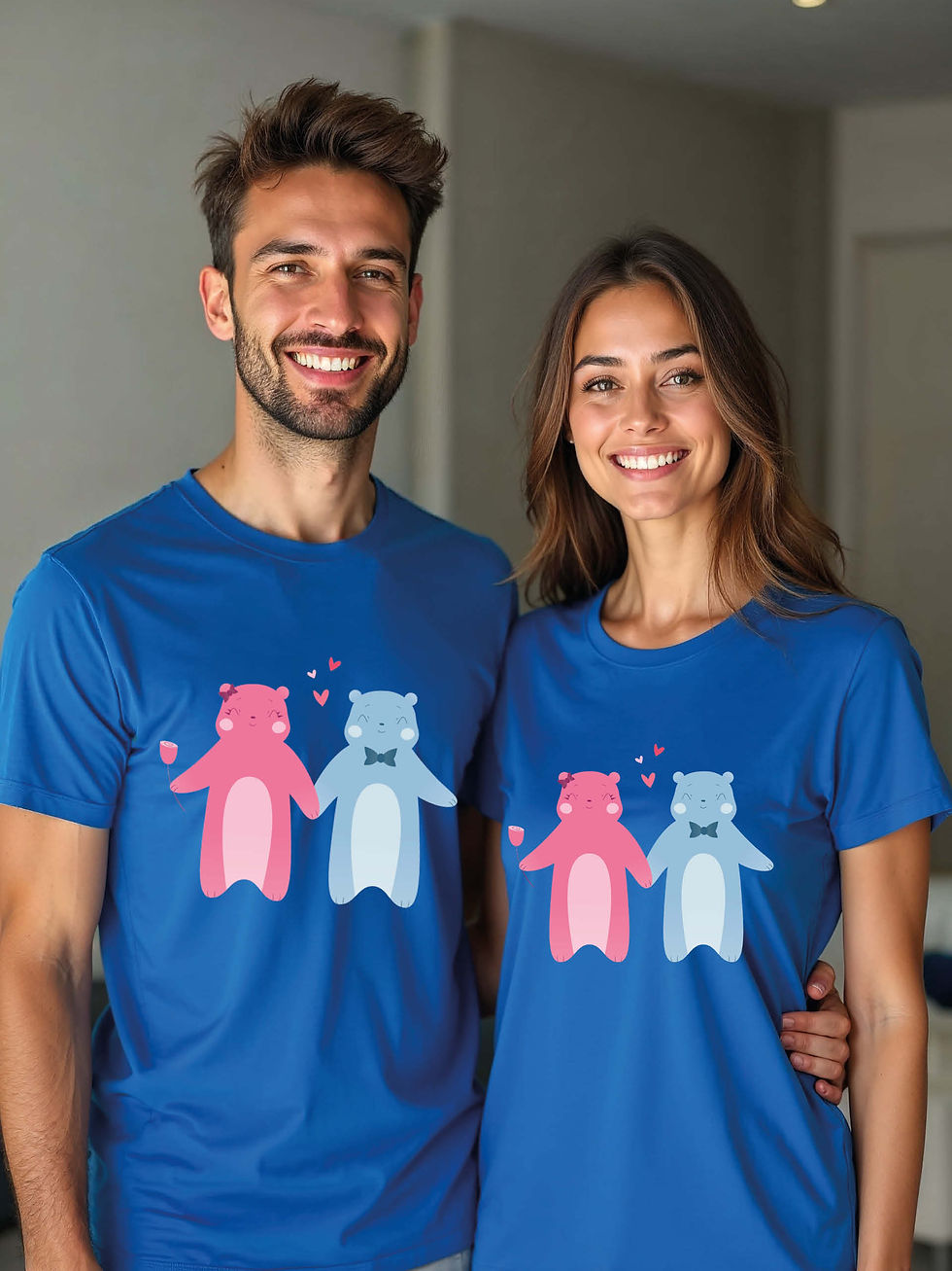 Thumbnail: Stylish Animal Couple T-Shirt Lovers Edition – Buy Now