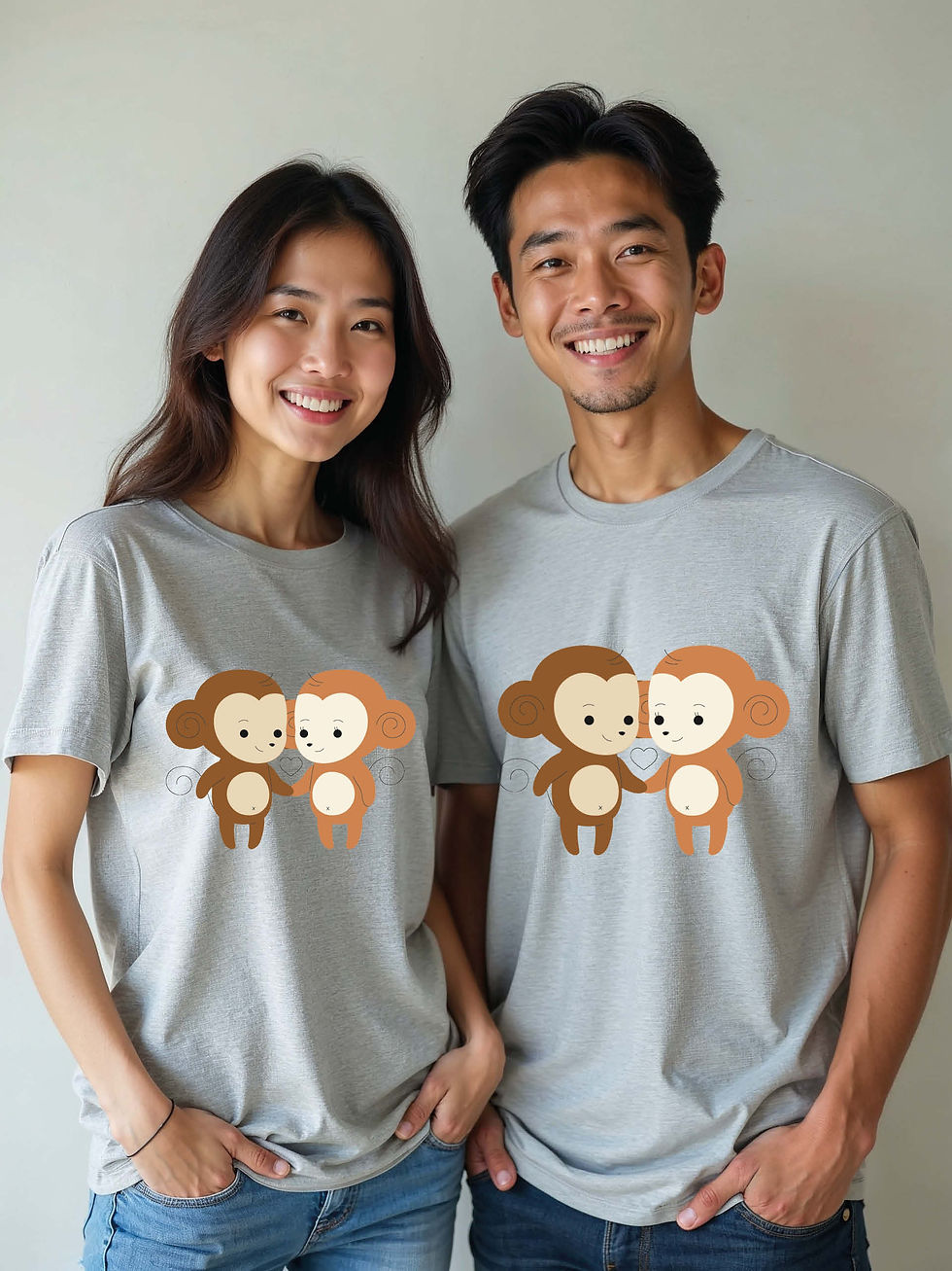 Cute Animal Couple Matching Tee Lovers Edition – Shop Now