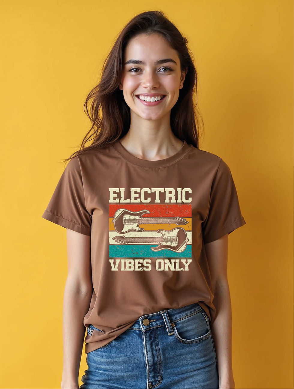 Thumbnail: Electrical vibes only Classic Women’s Typography T-Shirt – Discount Offer