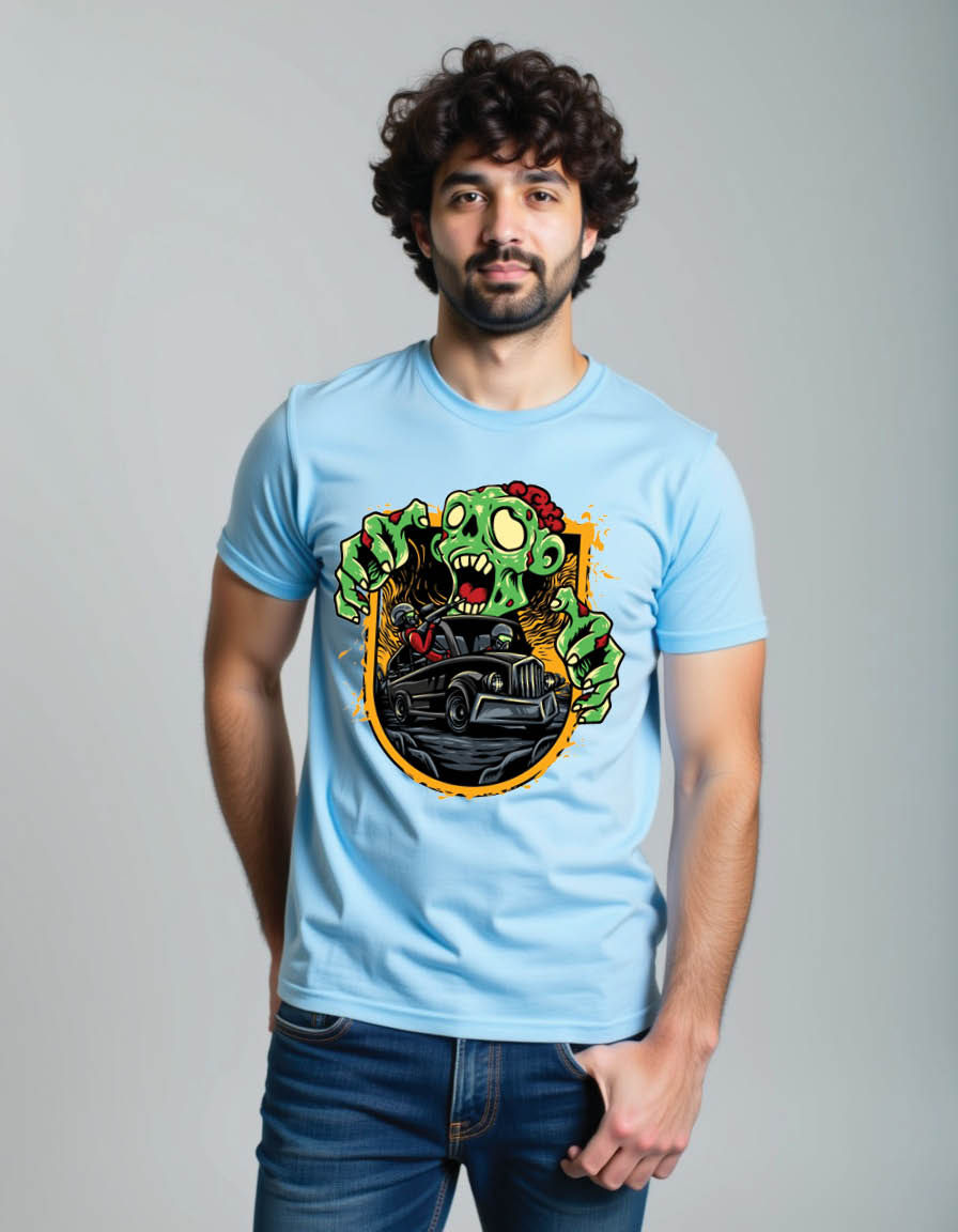 Thumbnail: bus zombie mens  printed graphic t shirt