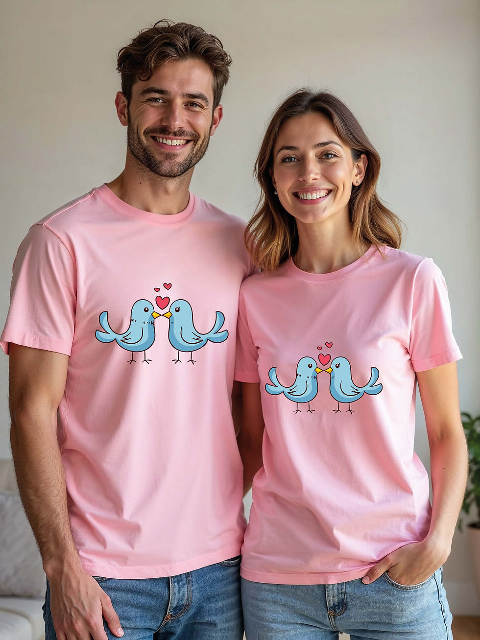 Thumbnail: Eternal Love Animal Couple T-Shirt Lovers Edition – Premium