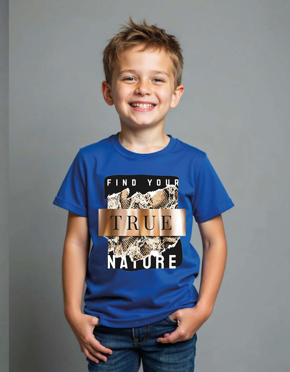 Thumbnail: Find Your True Nature Printed T-Shirt for All age