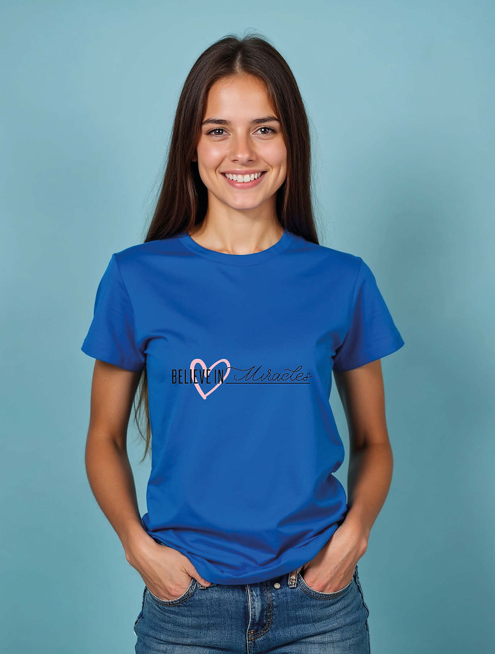 Thumbnail: believe in miracles Trendy Women’s printed graphic T-Shirt best price