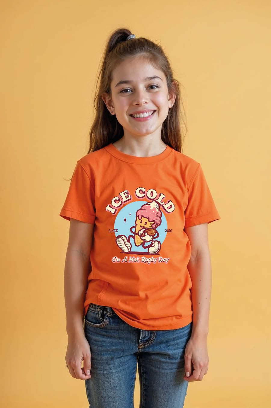 Thumbnail: Ice Cool Everyday Kids Graphic Tee – Typography Print Design for Boys & Girls