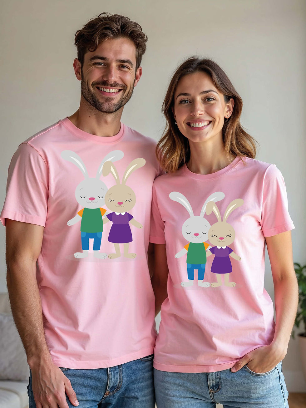 Thumbnail: Trendy Animal Couple Matching Tee Lovers Edition – Best Price