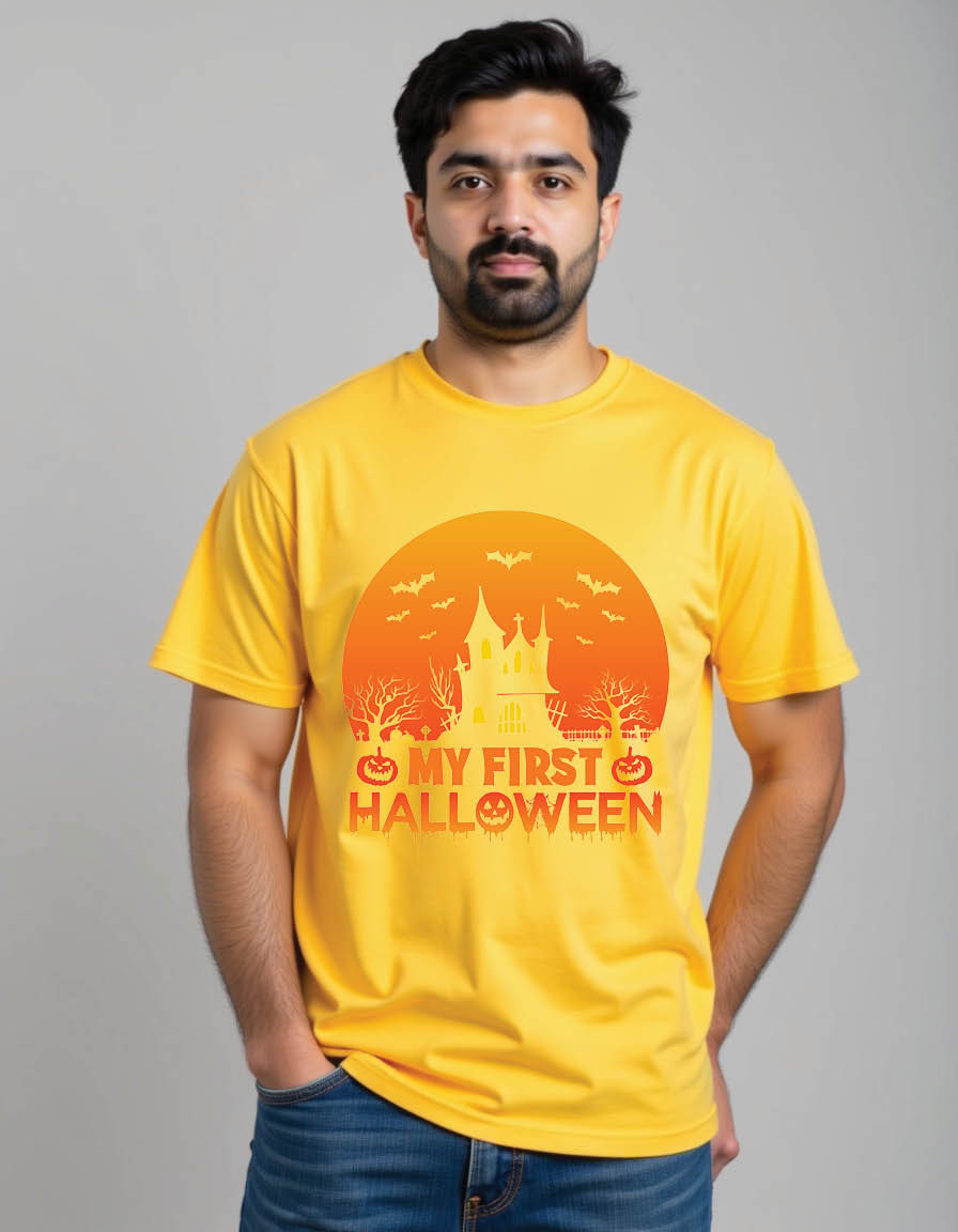 Thumbnail: my first halloween halloween mens printed graphic t shirt
