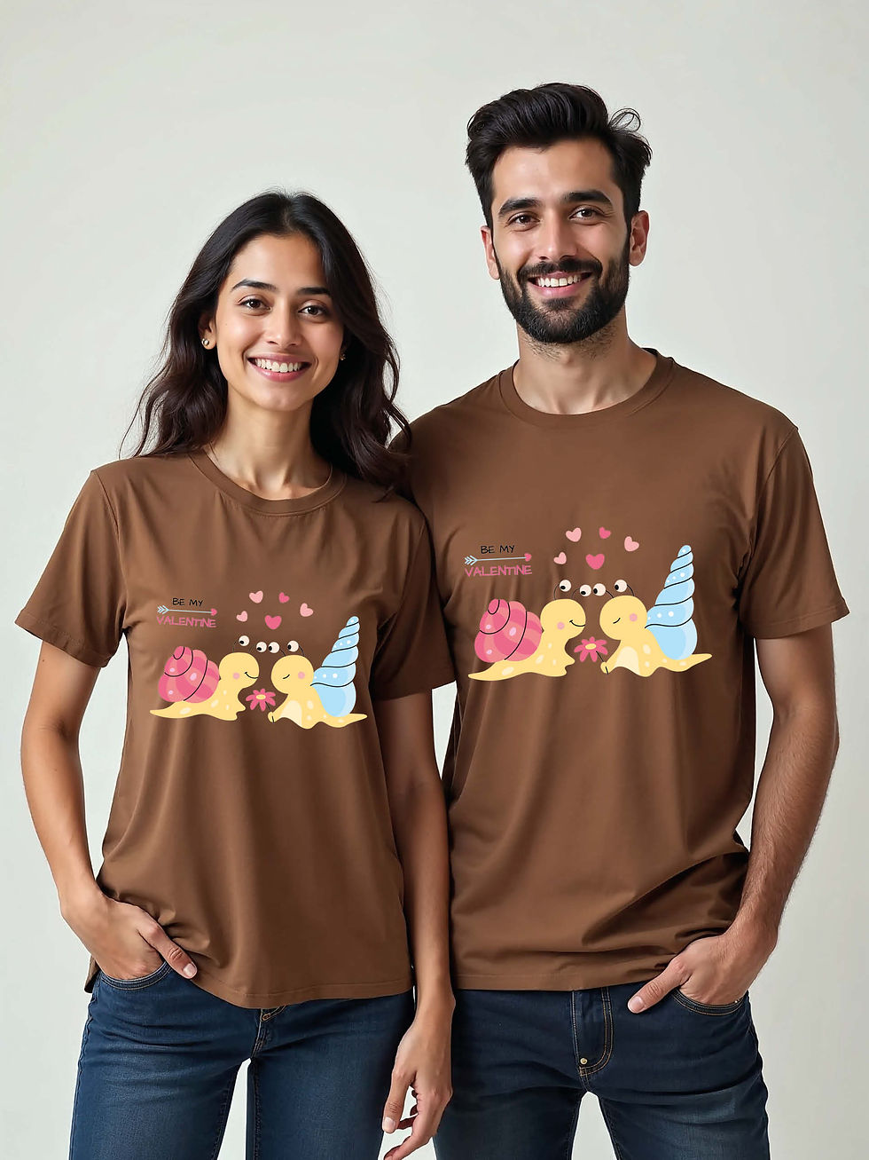 Thumbnail: Valentine’s Cartoon Couple T-Shirt Lovers Edition – Low Price Offer